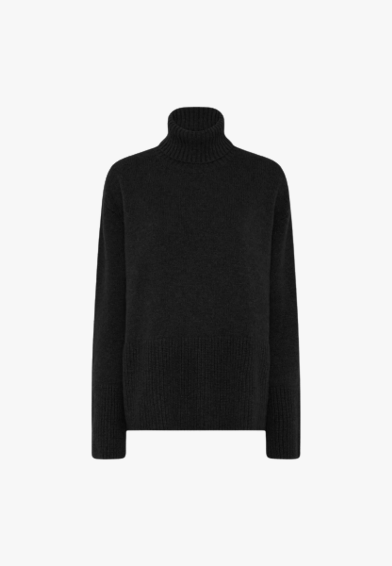 Juna Knit Turtleneck - Black made by HERSKIND