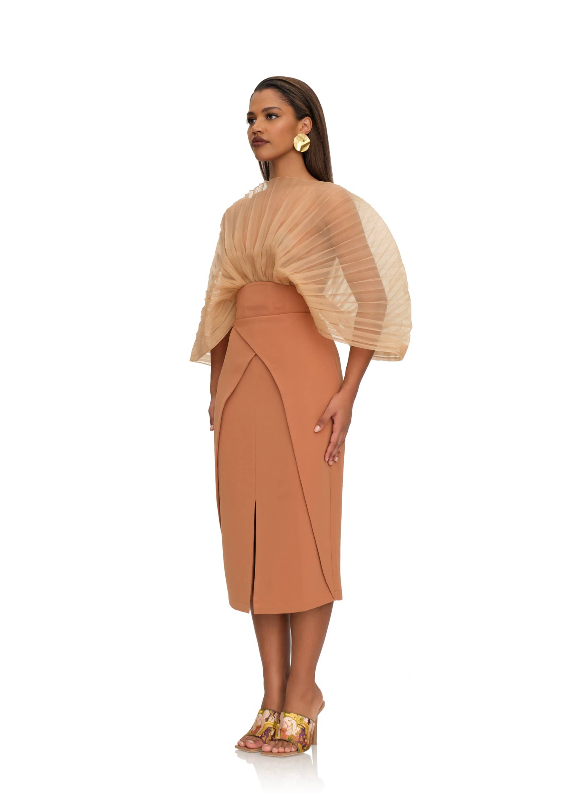 SITA CORSET SKIRT - DUST made by Andrea Iyamah