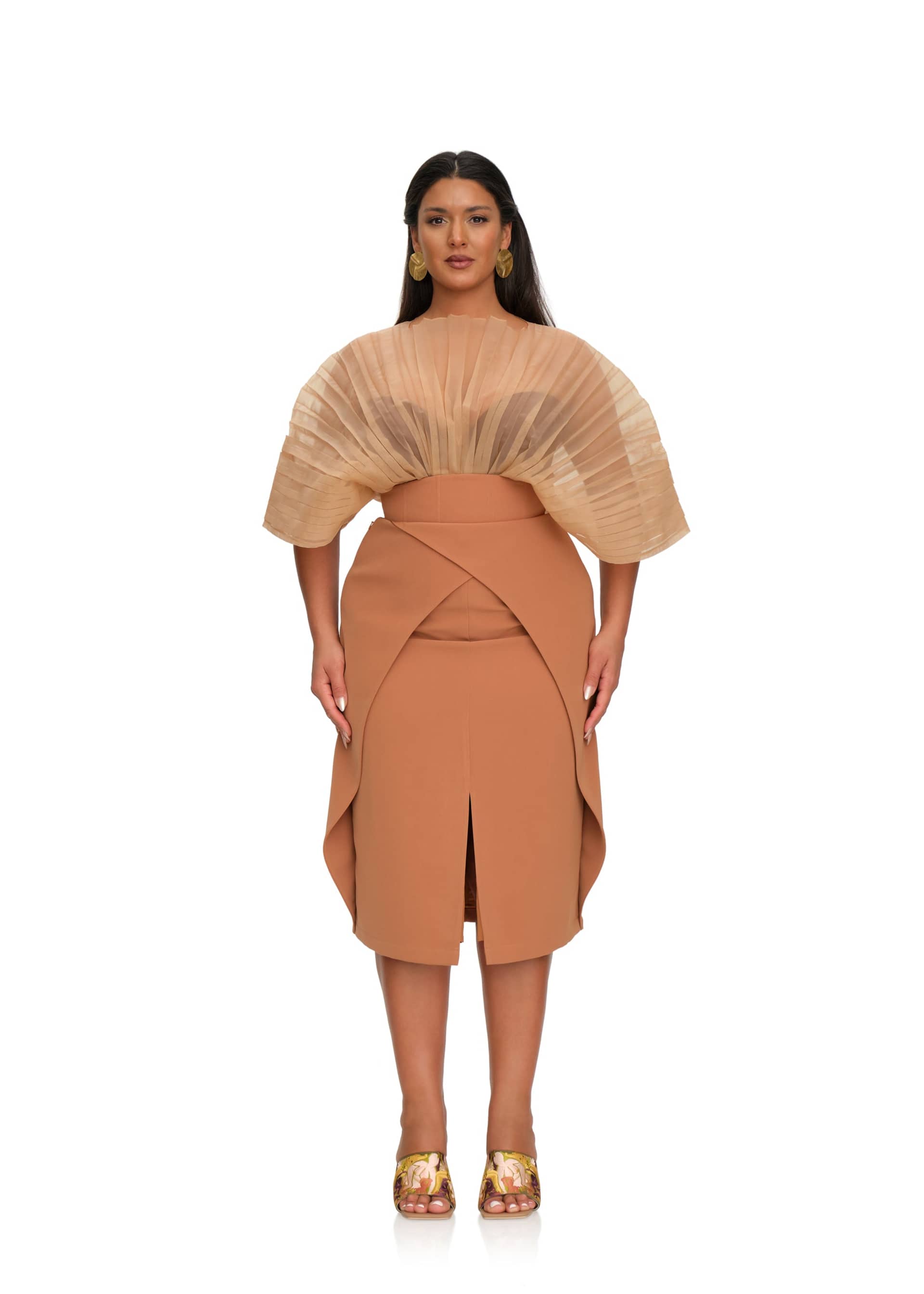 SITA CORSET SKIRT - DUST made by Andrea Iyamah