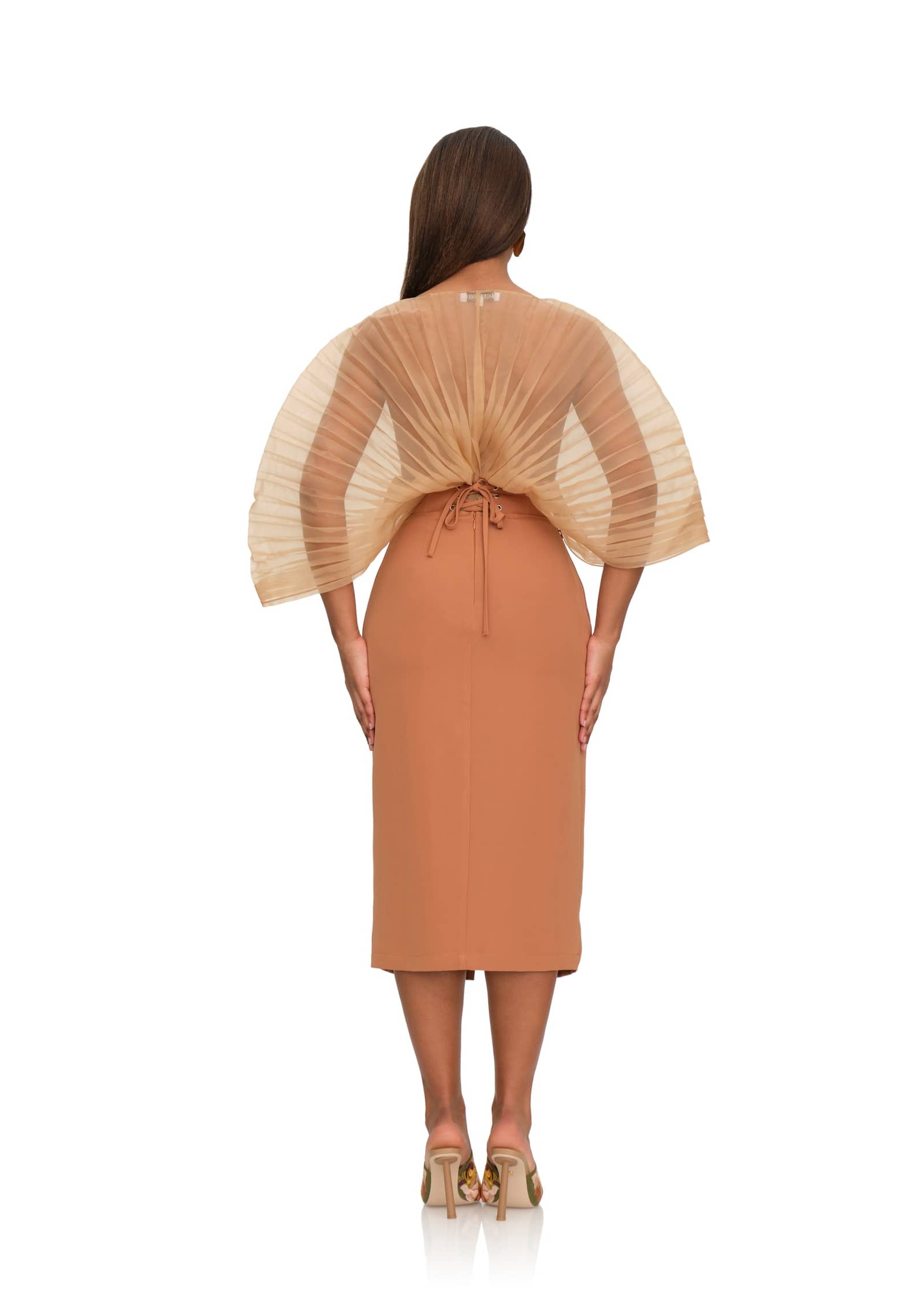 SITA CORSET SKIRT - DUST made by Andrea Iyamah