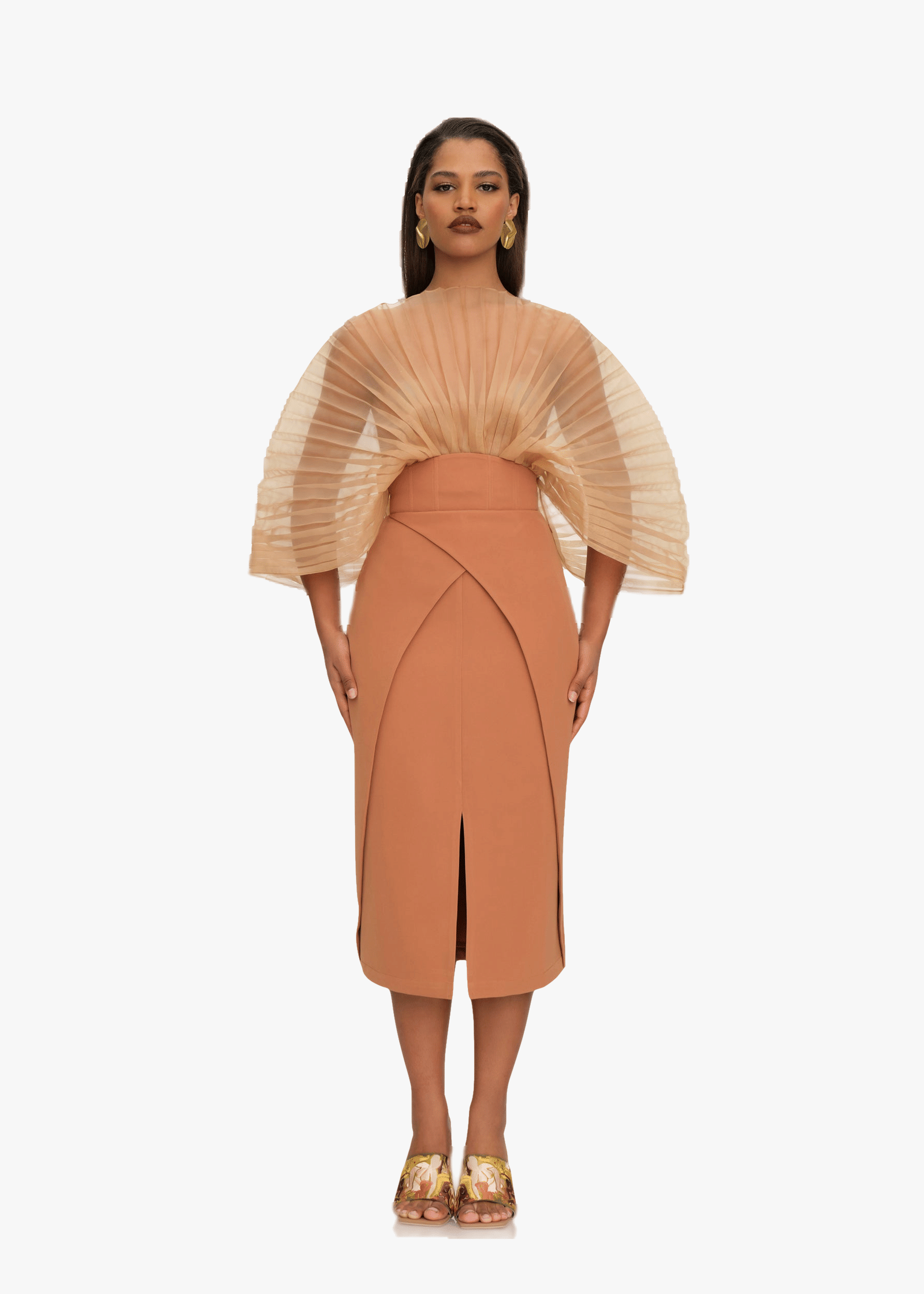 SITA CORSET SKIRT - DUST made by Andrea Iyamah