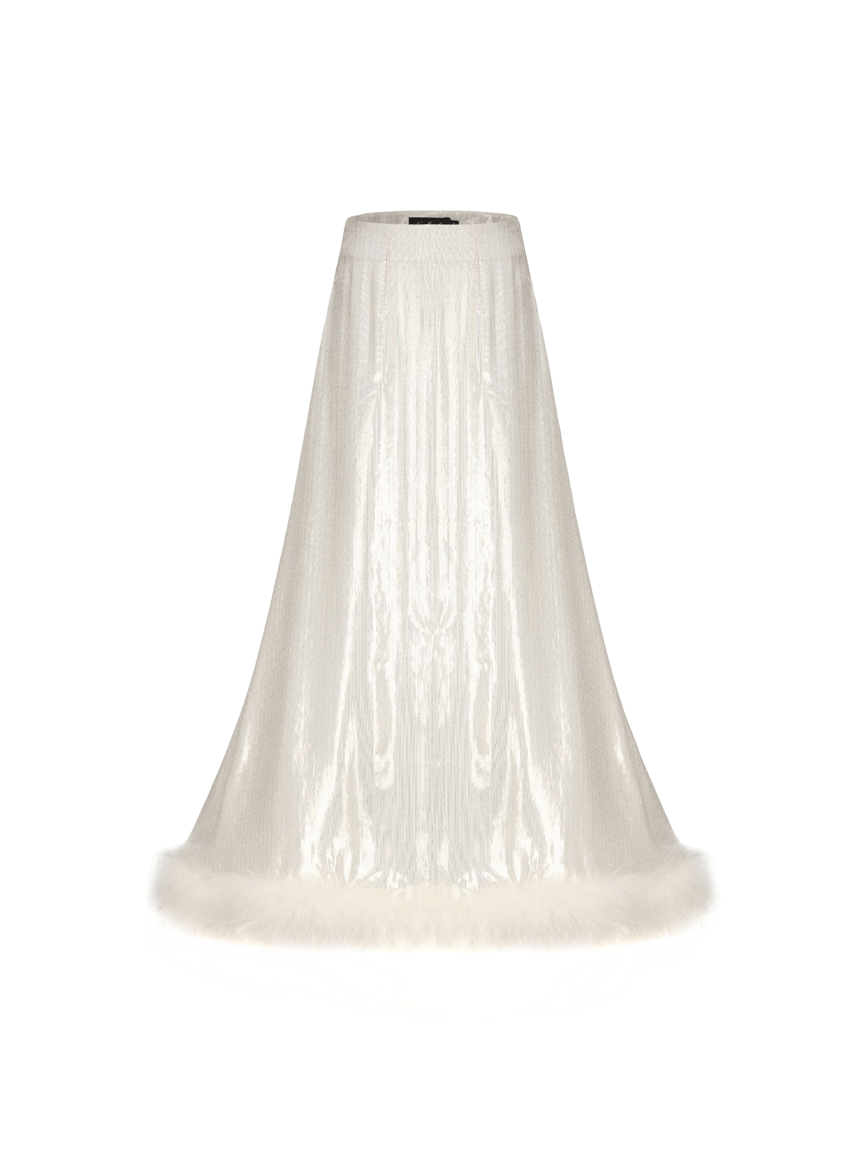 Christina Velvet Skirt  (White) made by Nana Jacqueline