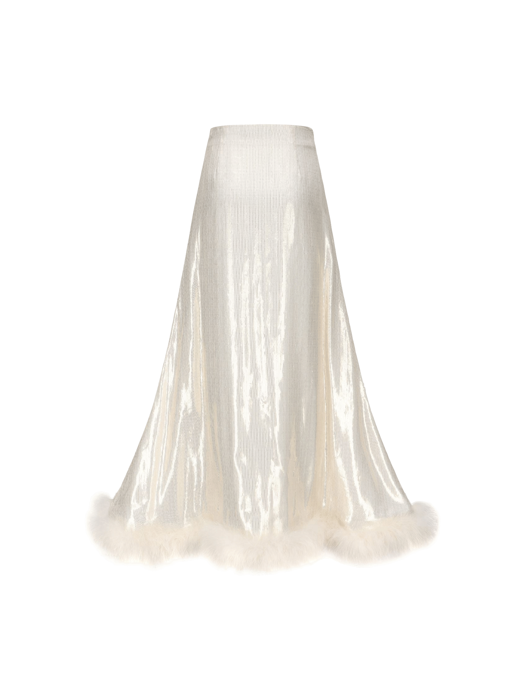 Christina Velvet Skirt  (White) made by Nana Jacqueline