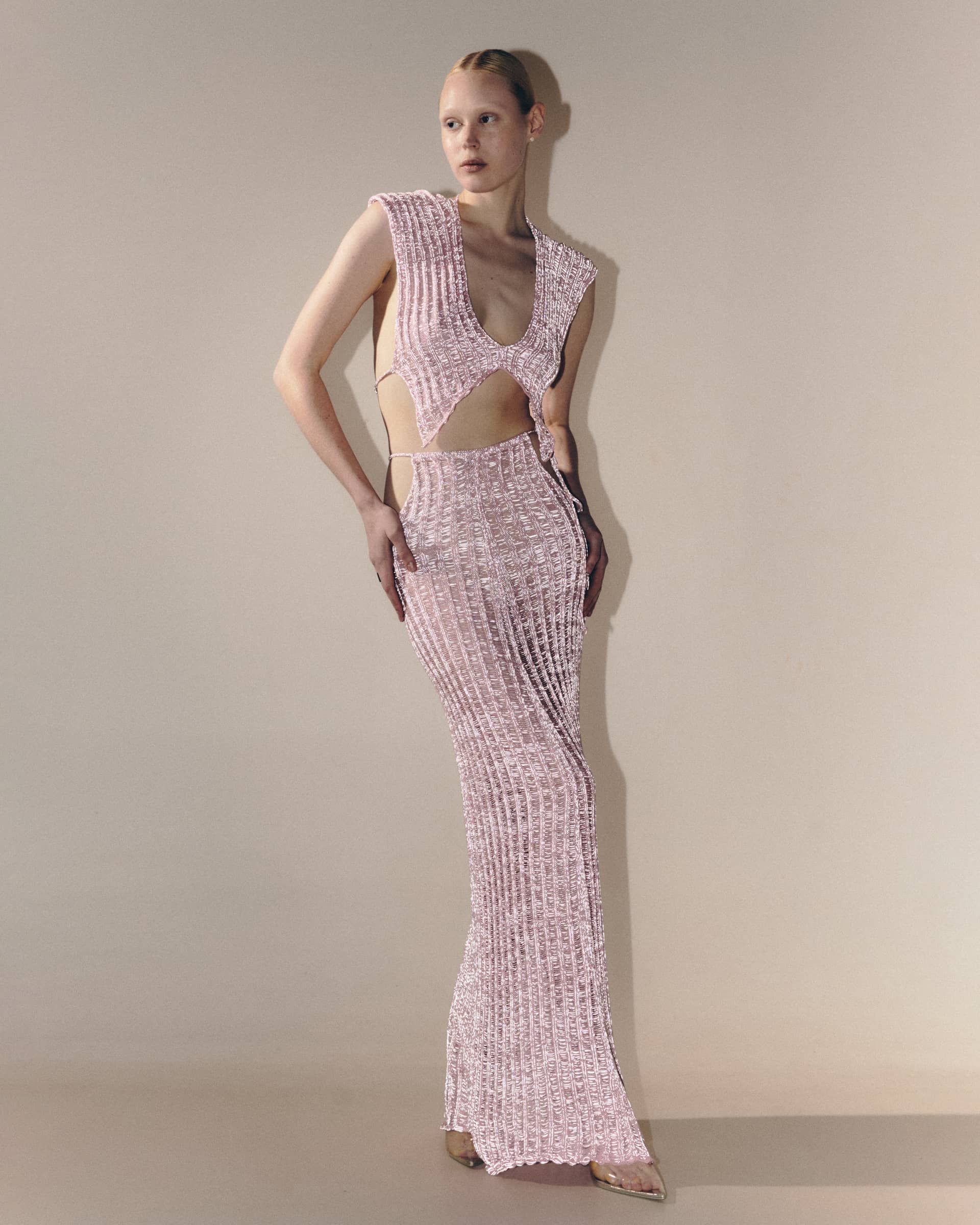 Reflective skirt made by KNITEL