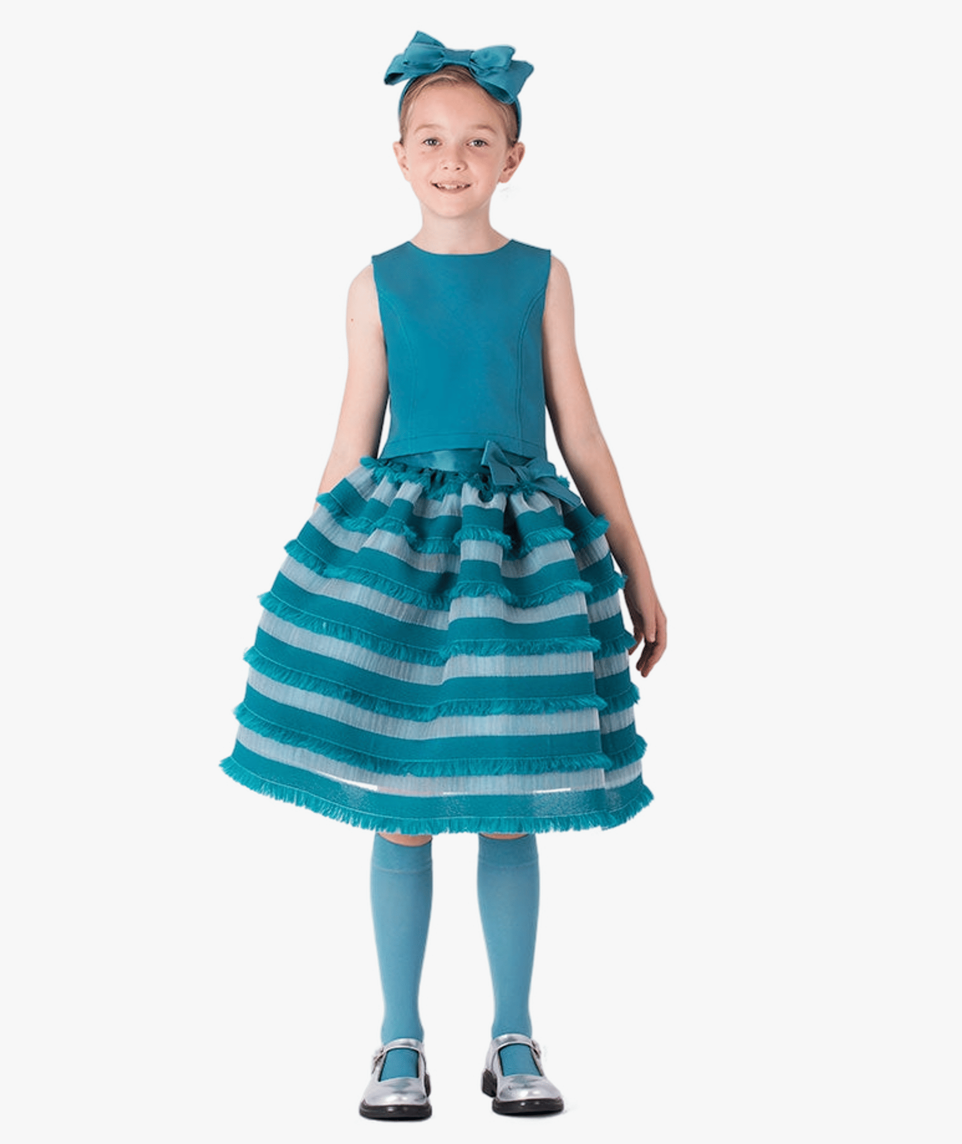 Feather Stripes Girls Outfit | 2 Pieces made by Mama Luma