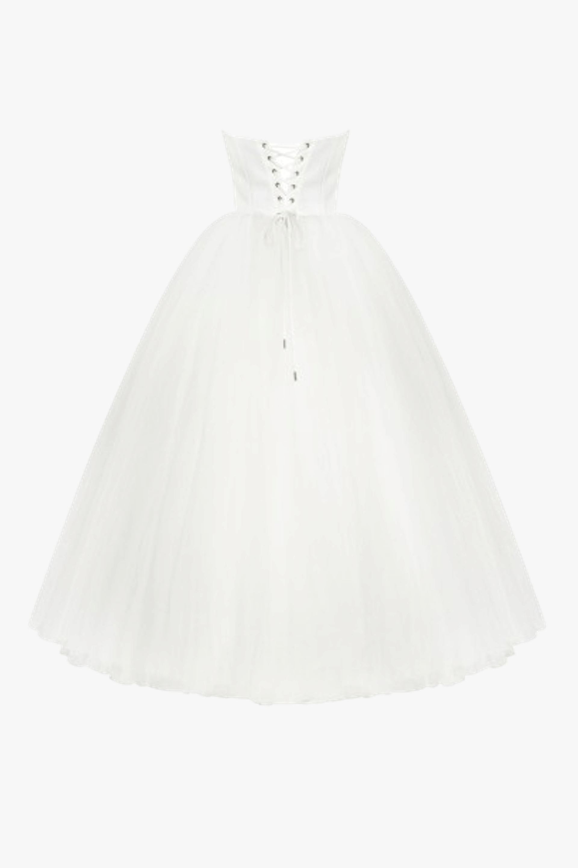 Spectacular tulle evening co-ord set with statement long gloves, Xo Xo made by Milla