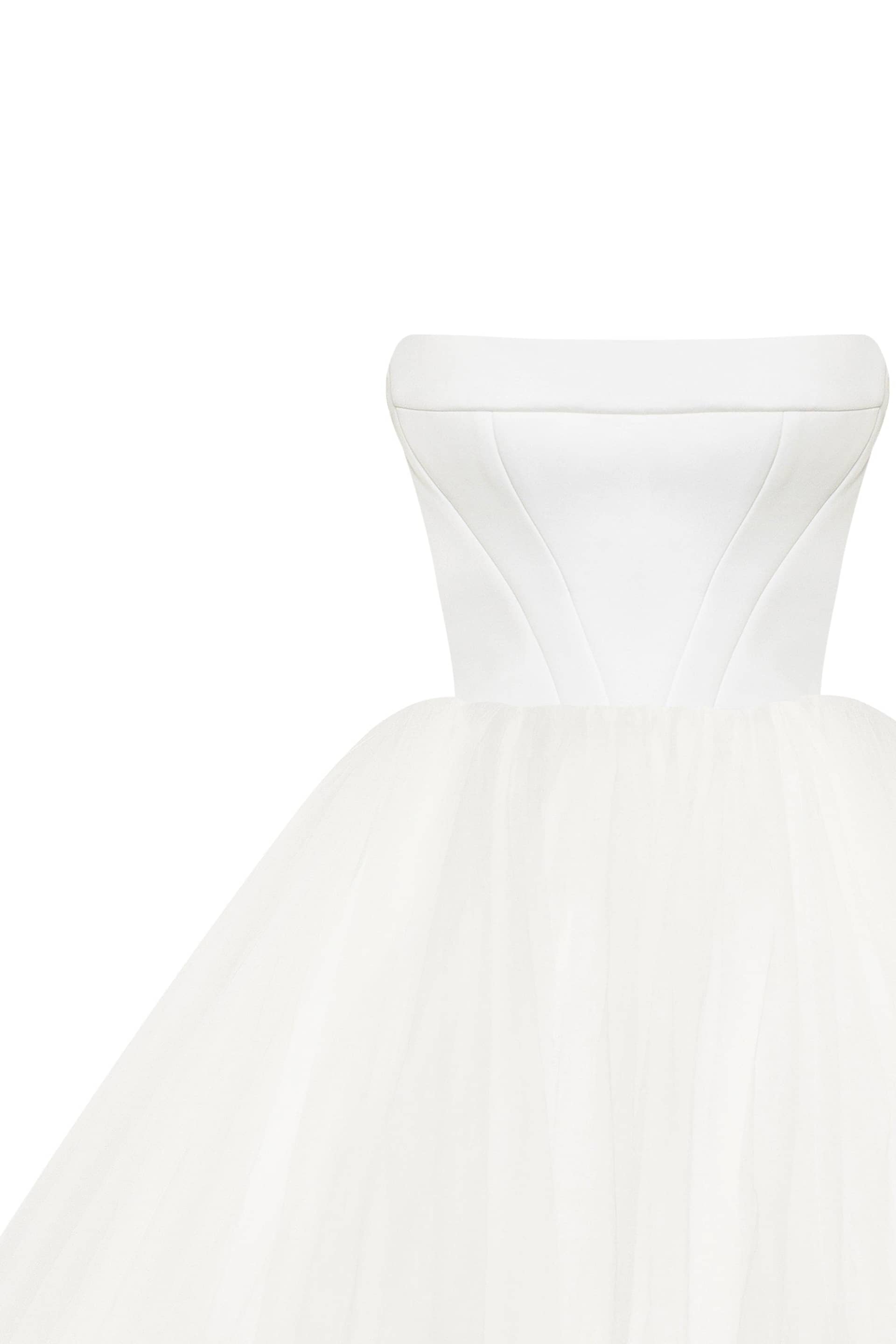 Spectacular tulle evening co-ord set with statement long gloves, Xo Xo made by Milla