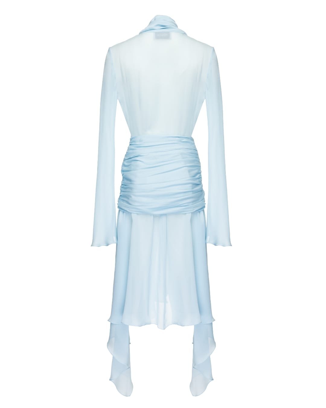 Draped Silk Midi Dress made by Maria Kokhia