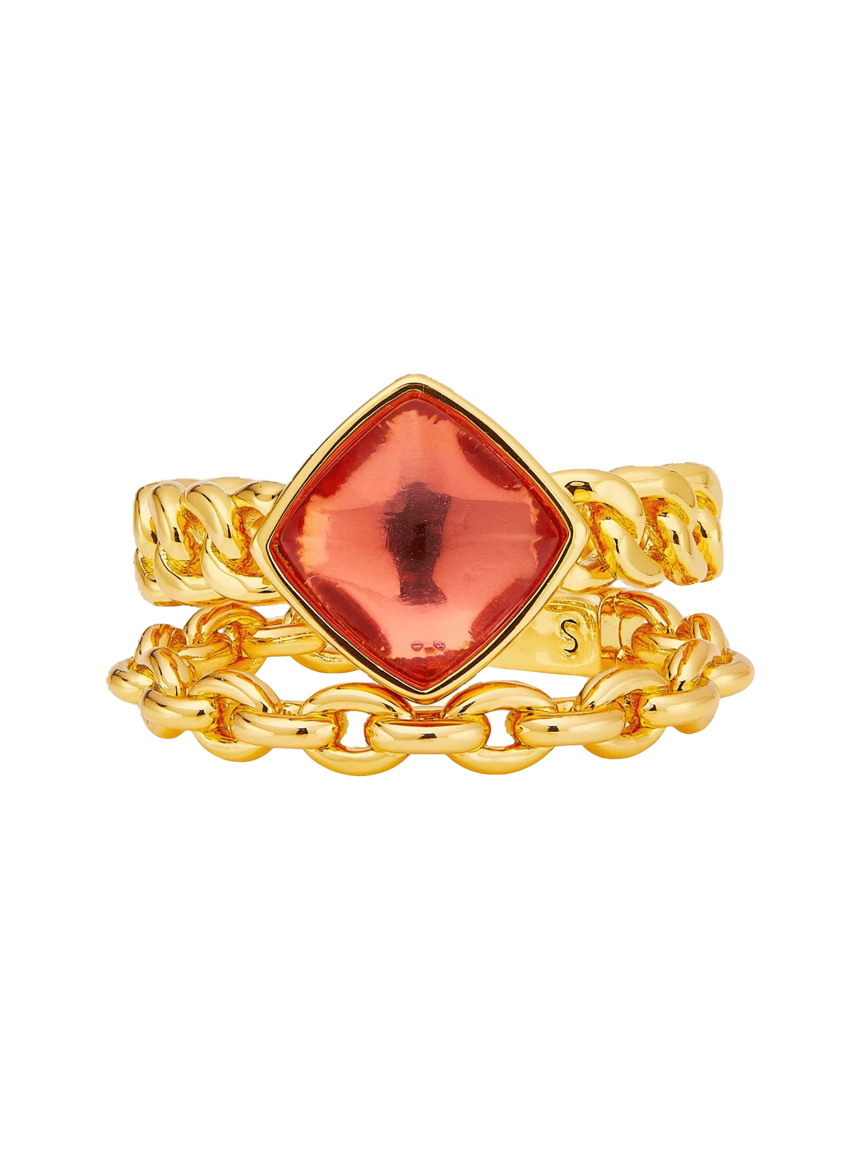 Clara Ring (Pink) in Gold made by Nana Jacqueline