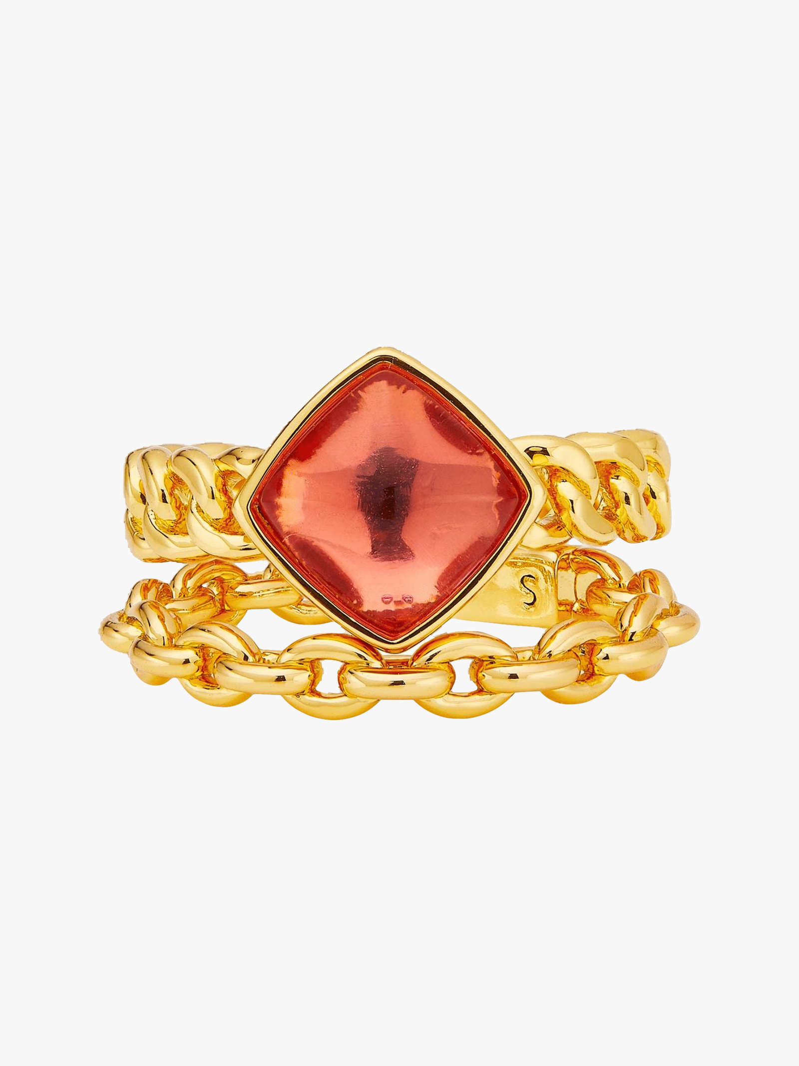 Clara Ring (Pink) in Gold made by Nana Jacqueline