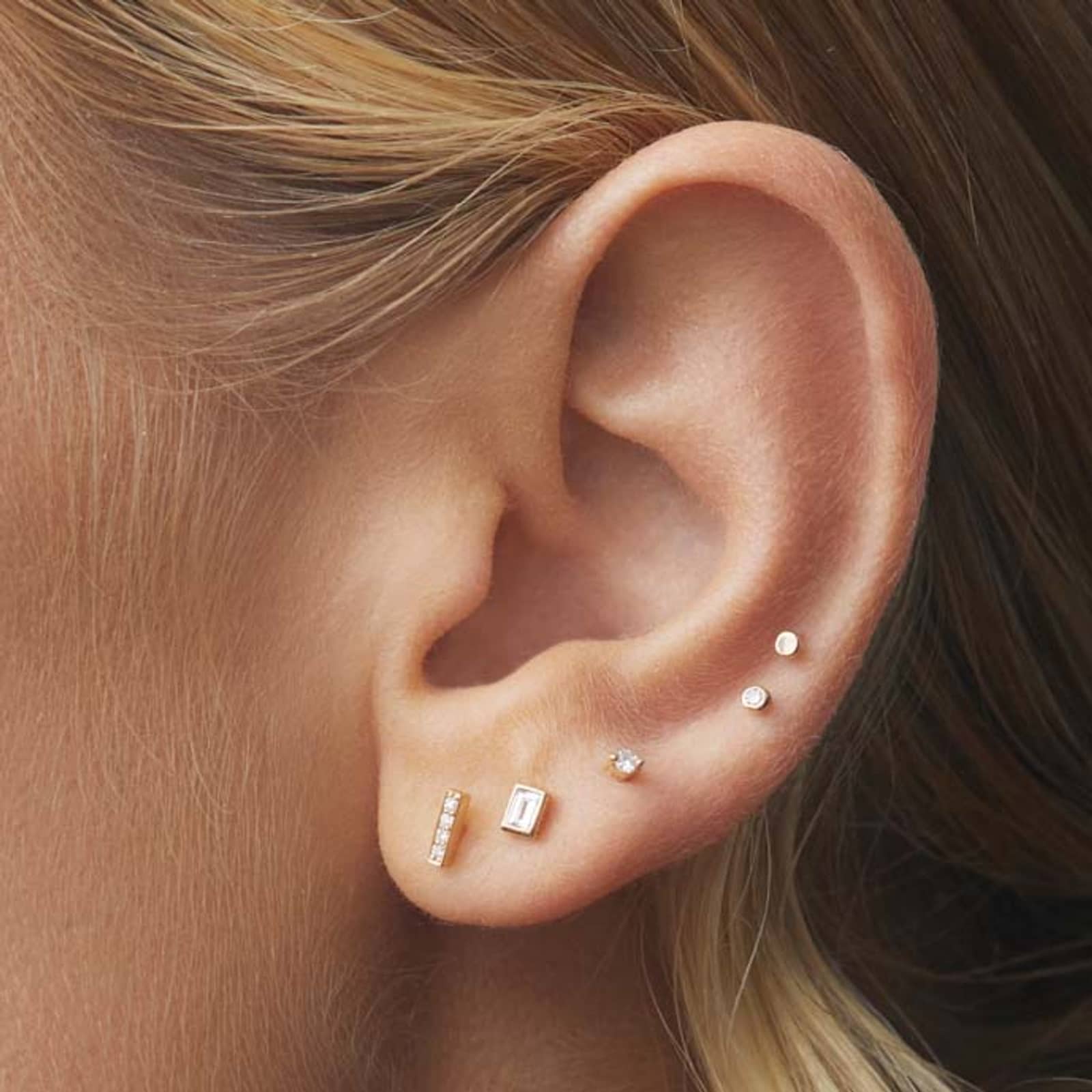 SENORITA LABRET - WHITE DIAMOND & YELLOW GOLD made by ENNUI