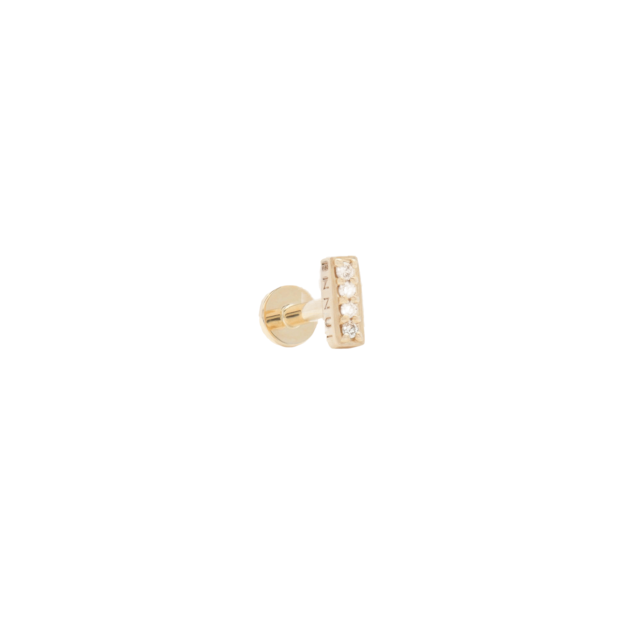SENORITA LABRET - WHITE DIAMOND & YELLOW GOLD made by ENNUI