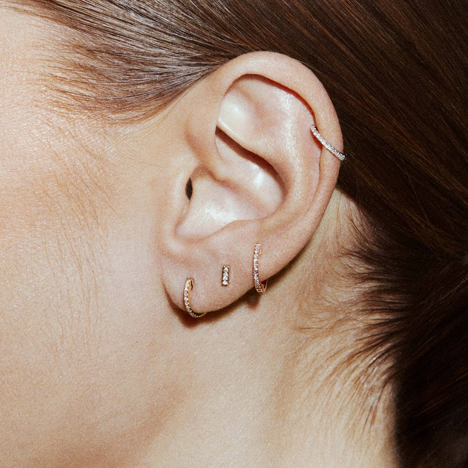 SENORITA LABRET - WHITE DIAMOND & YELLOW GOLD made by ENNUI