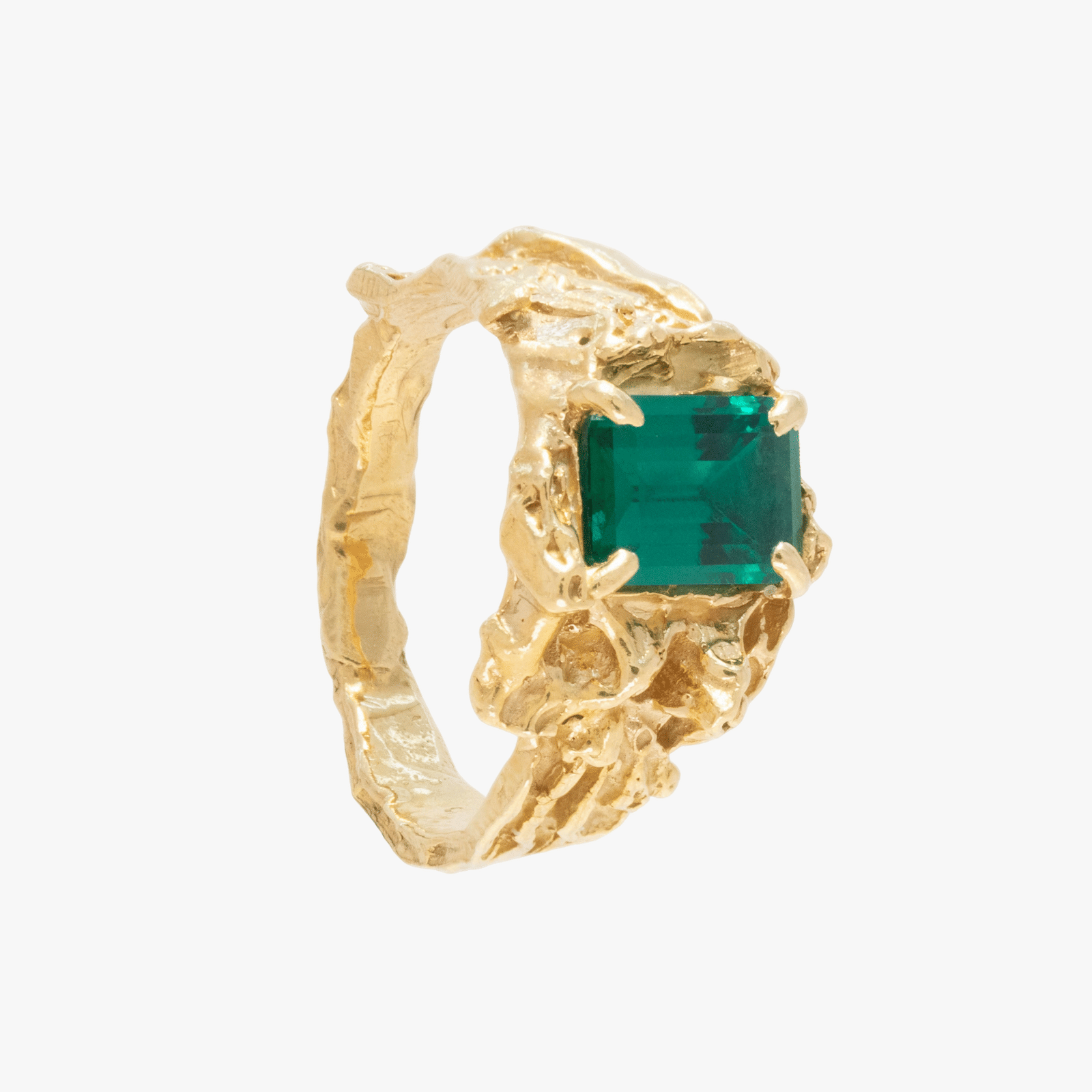 Shimeji Emerald Ring made by Loveness Lee