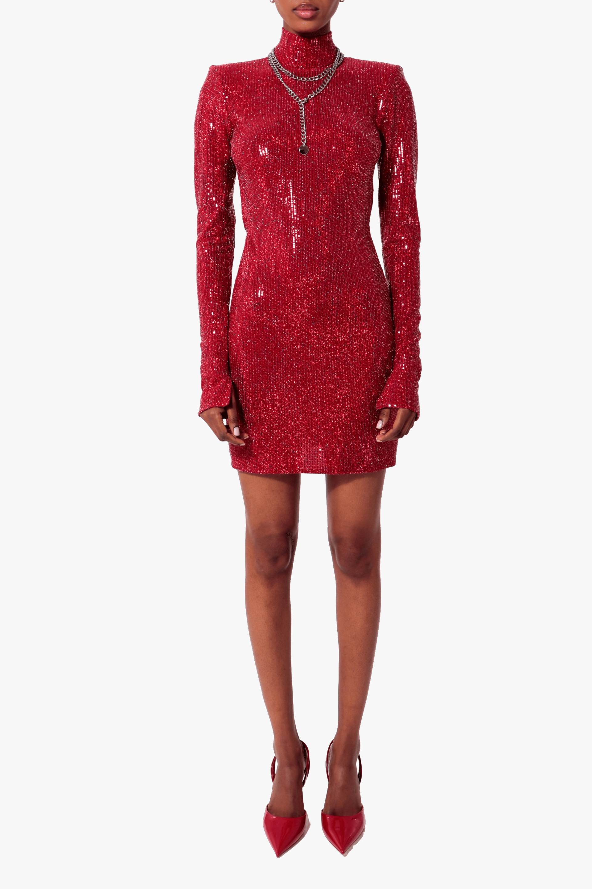 Dress Nina Red Flash made by HALEWSKI