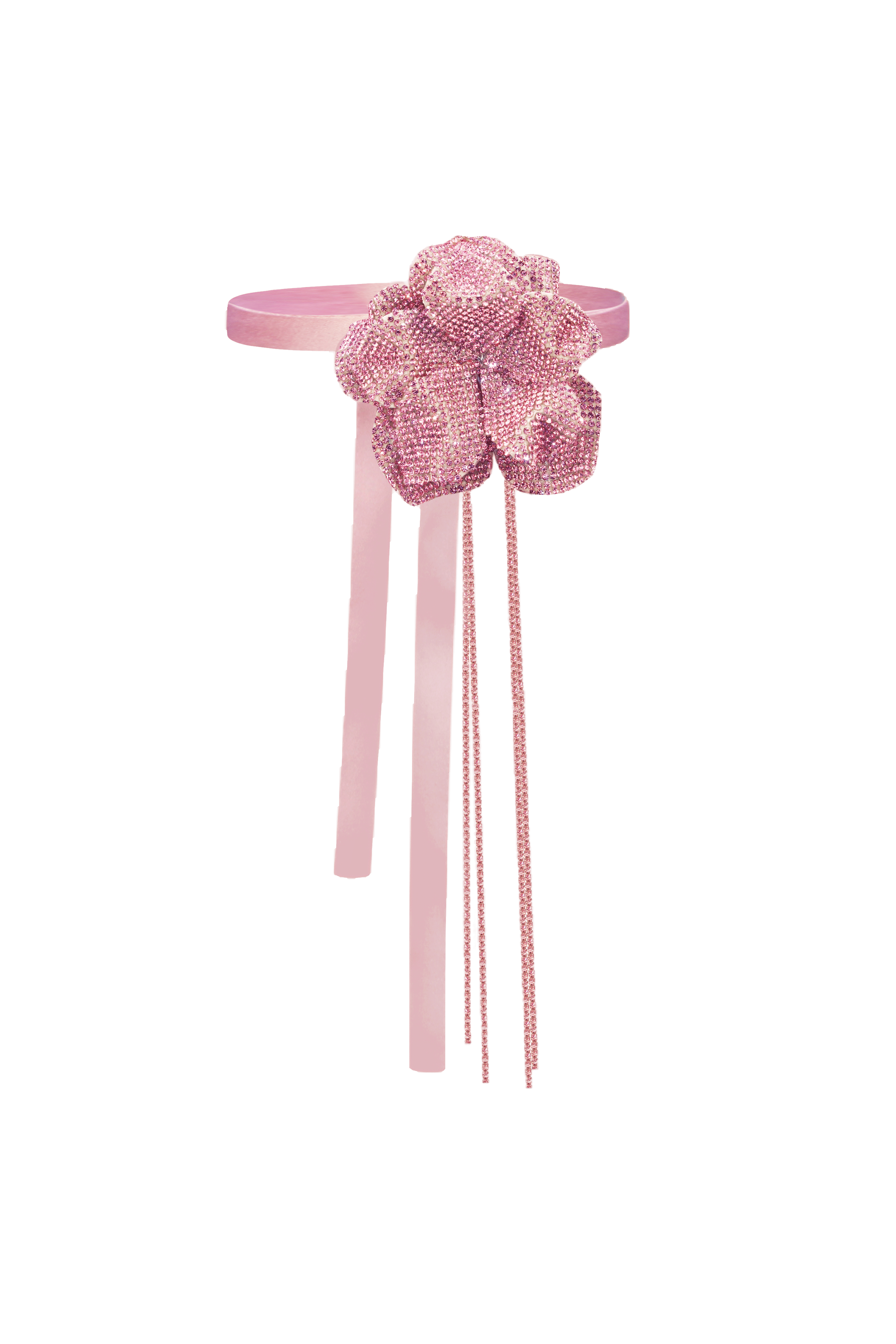 CRYSTAL FLOWER CHOKER made by NUÉ