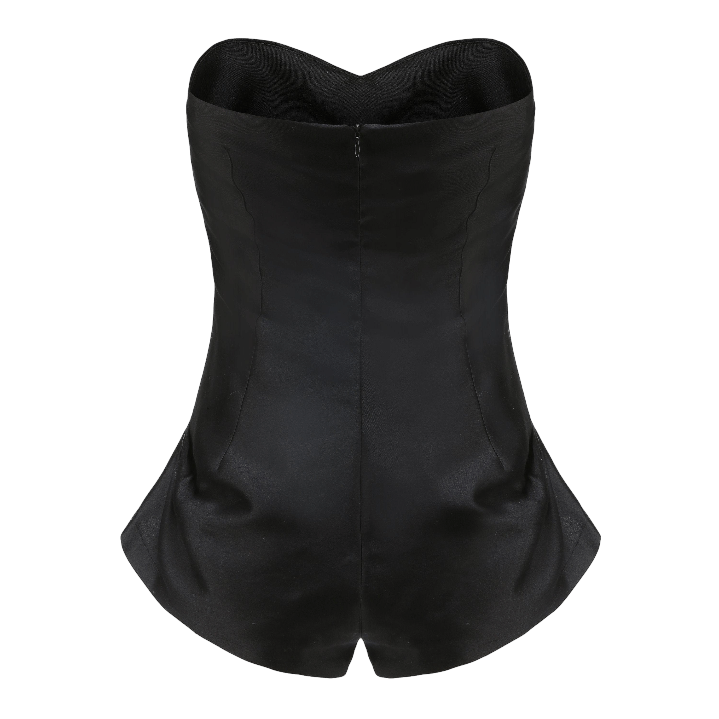 Black Rosalie Jumpsuit in Black made by Nana Jacqueline