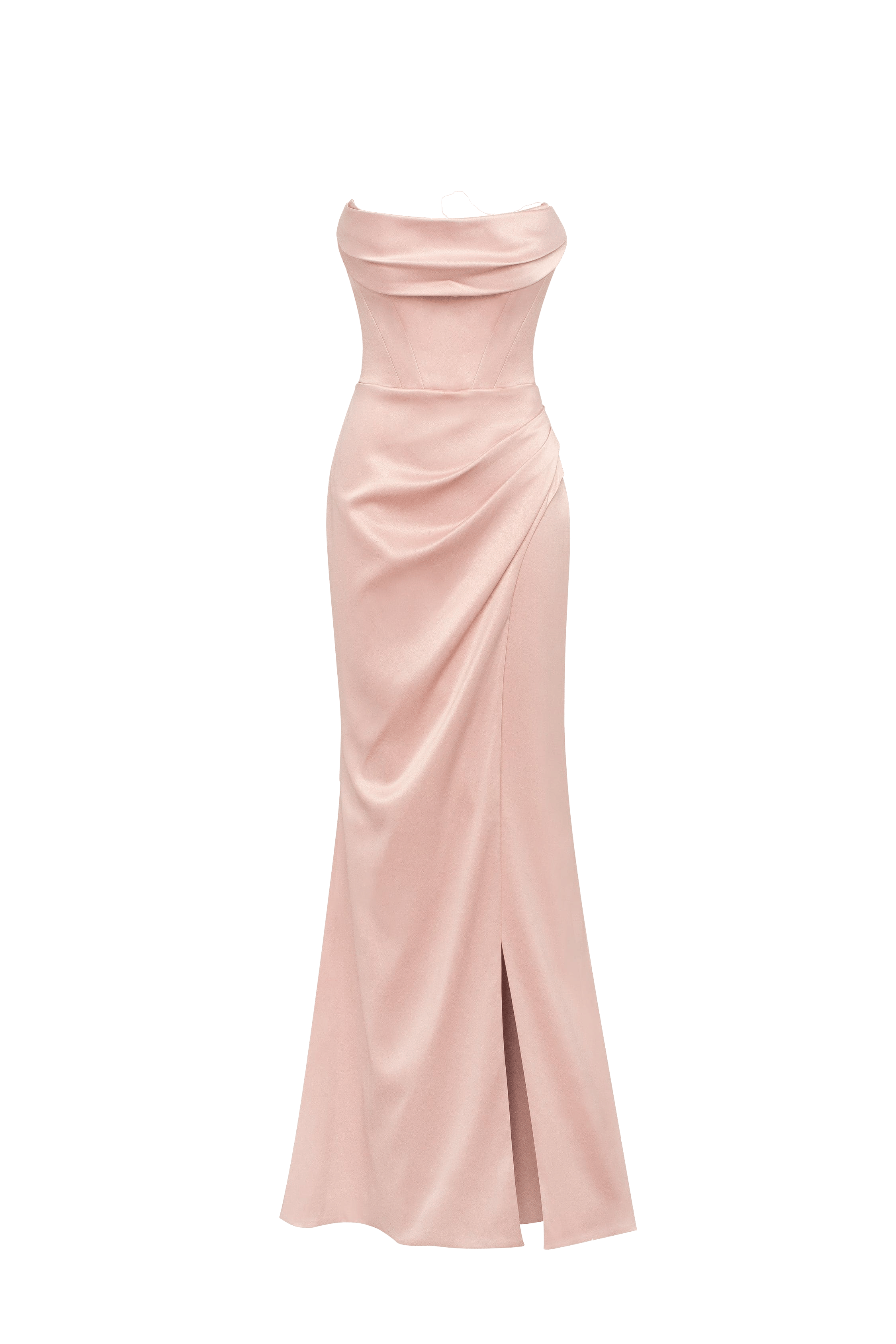 Fancy satin misty rose maxi dress, Garden of Eden made by Milla
