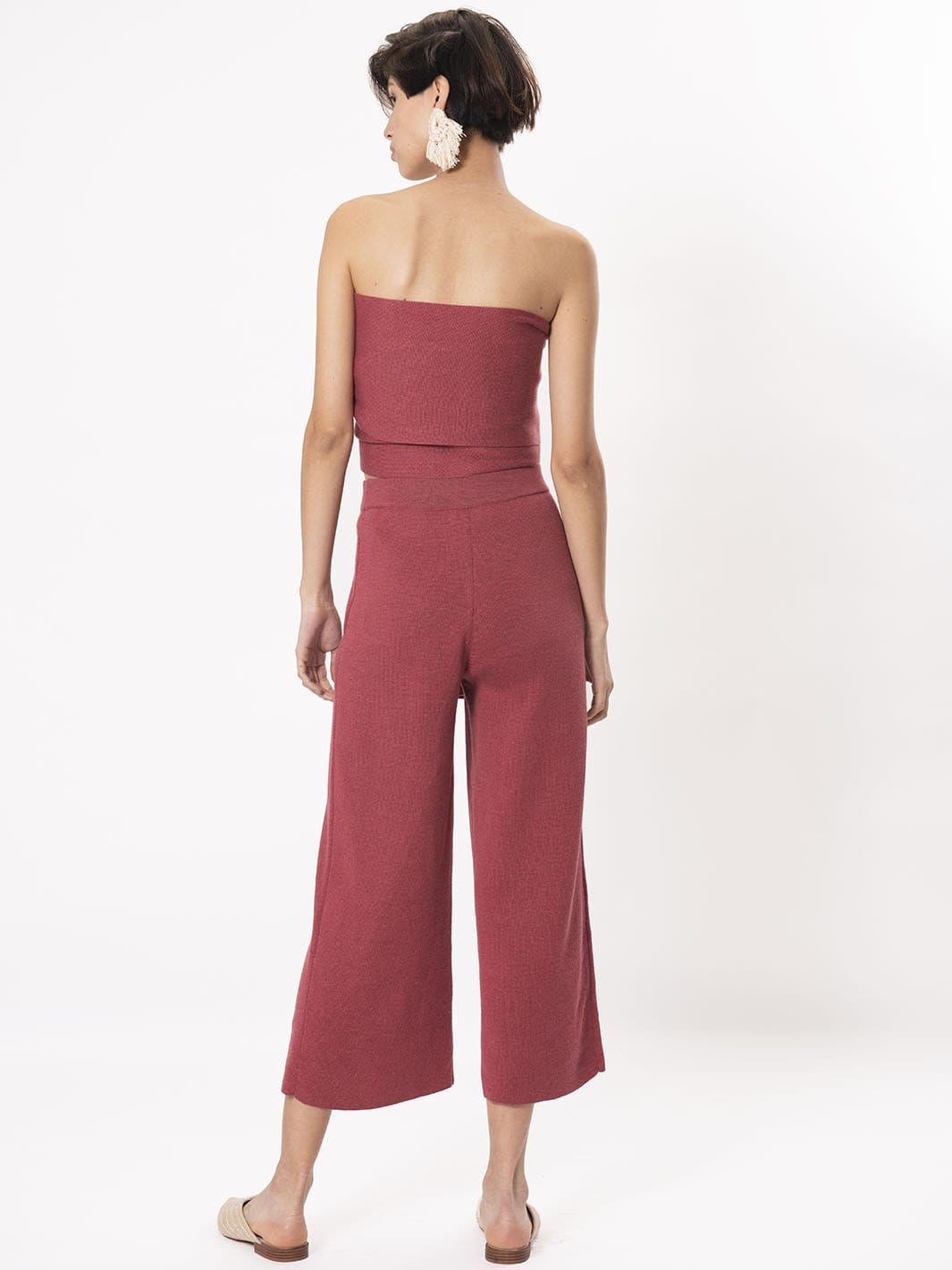 ANTONIA pants in Red made by AYNI