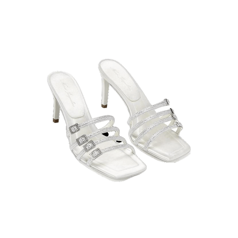 White Shay Sandals (Final Sale) in White made by Nana Jacqueline