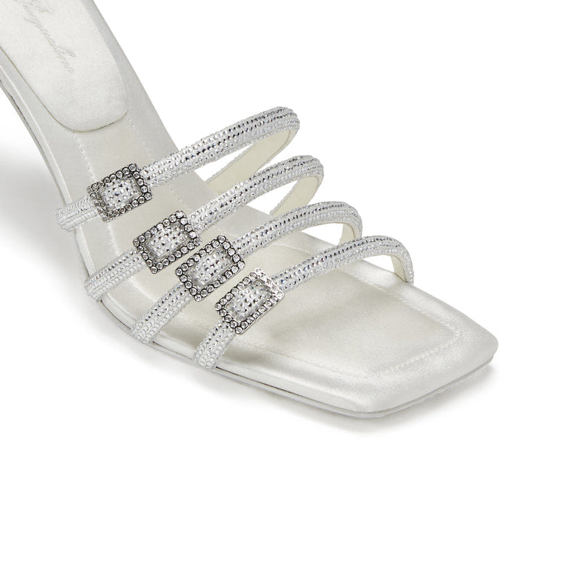 White Shay Sandals (Final Sale) in White made by Nana Jacqueline