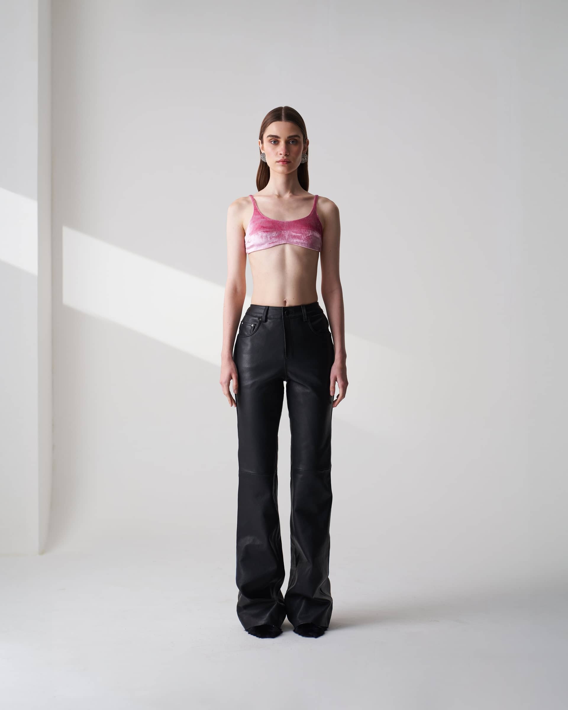 Black Leather Trousers made by Szabo Sihag