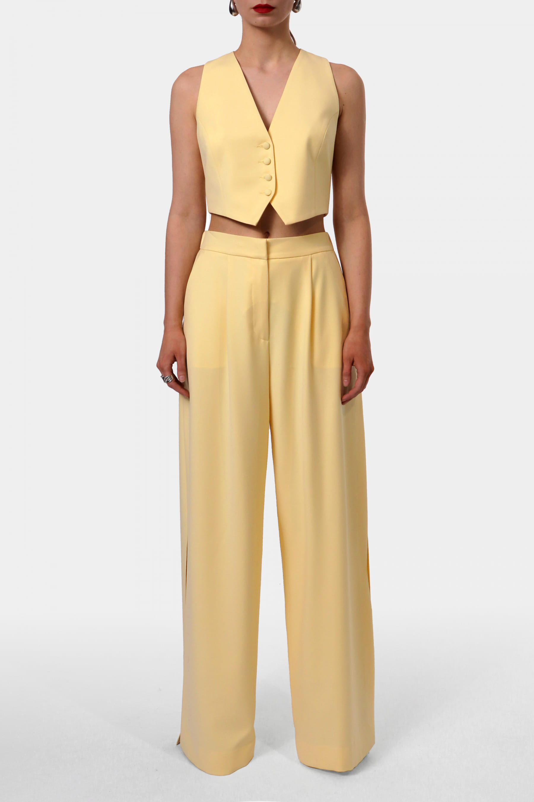 Pants Omena Butter Yellow made by HALEWSKI