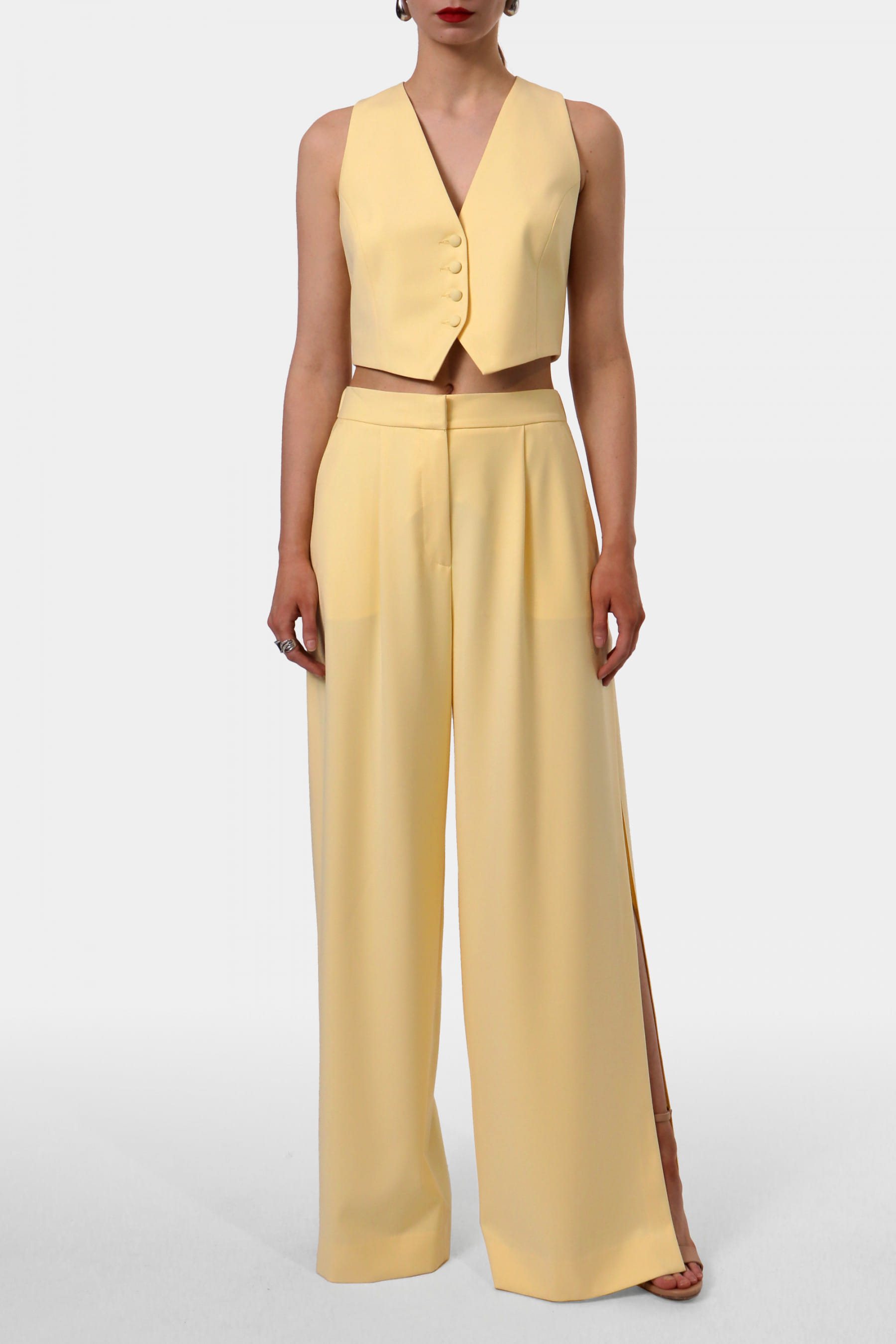 Pants Omena Butter Yellow made by HALEWSKI