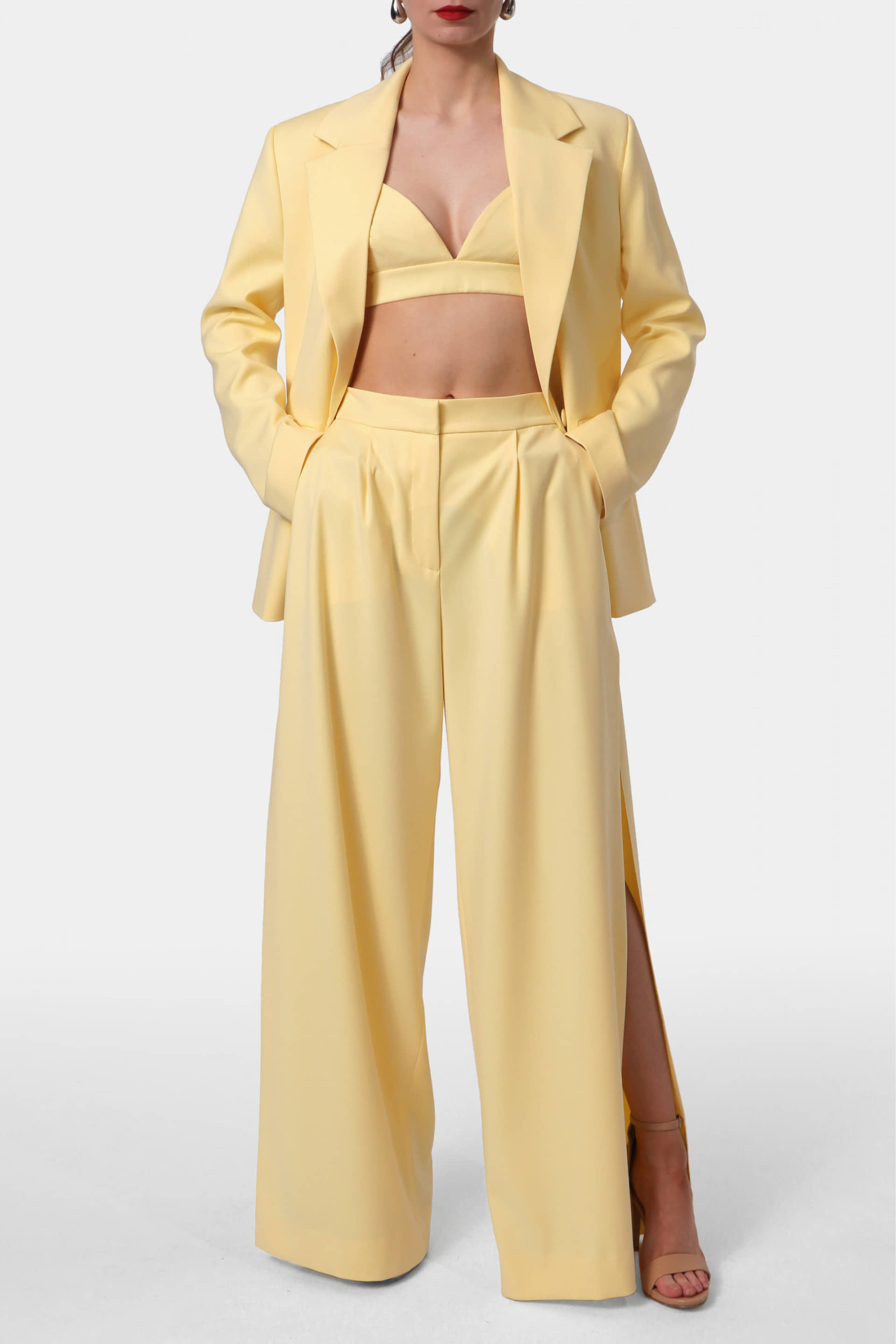 Pants Omena Butter Yellow made by HALEWSKI