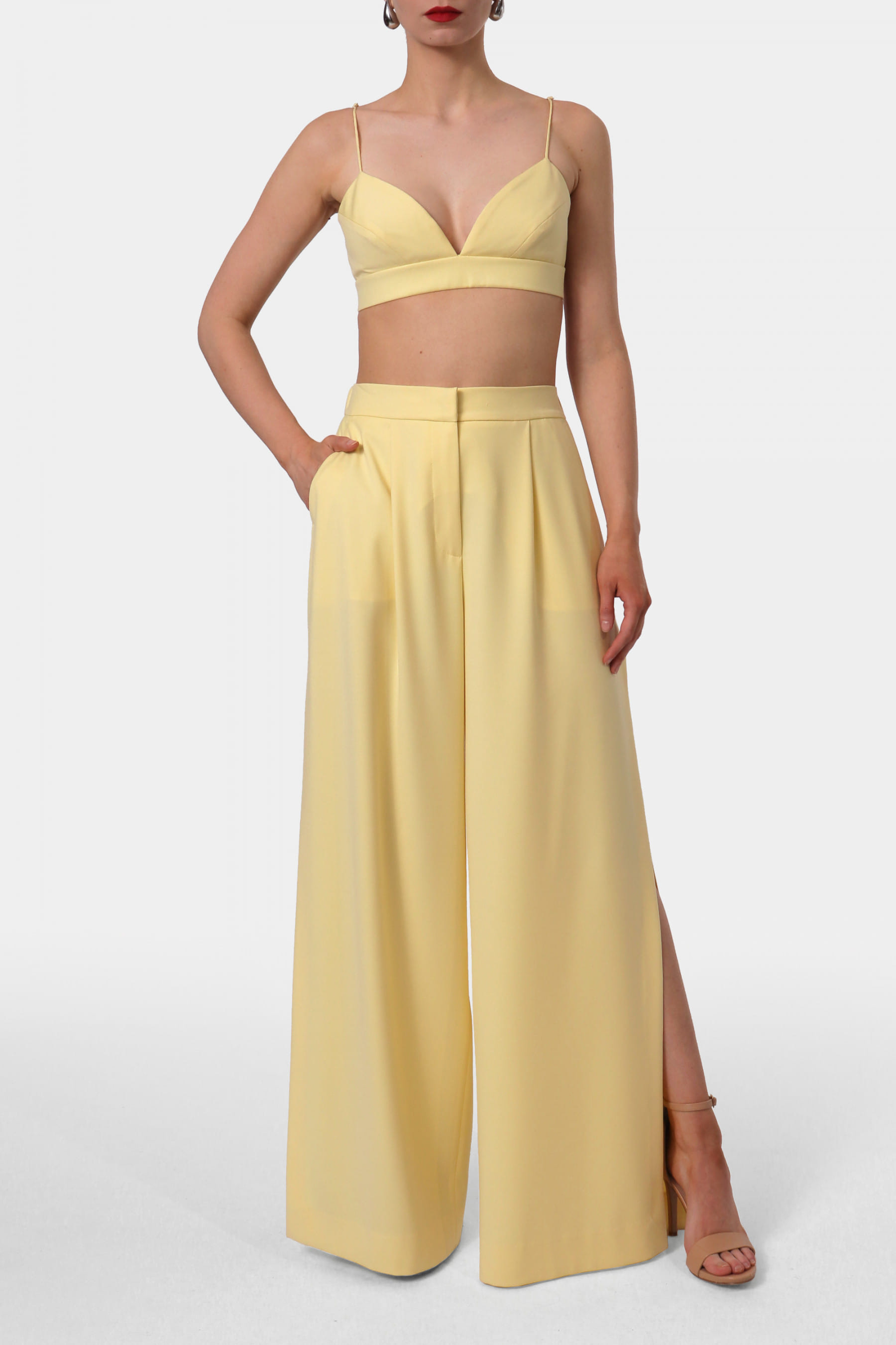 Pants Omena Butter Yellow made by HALEWSKI