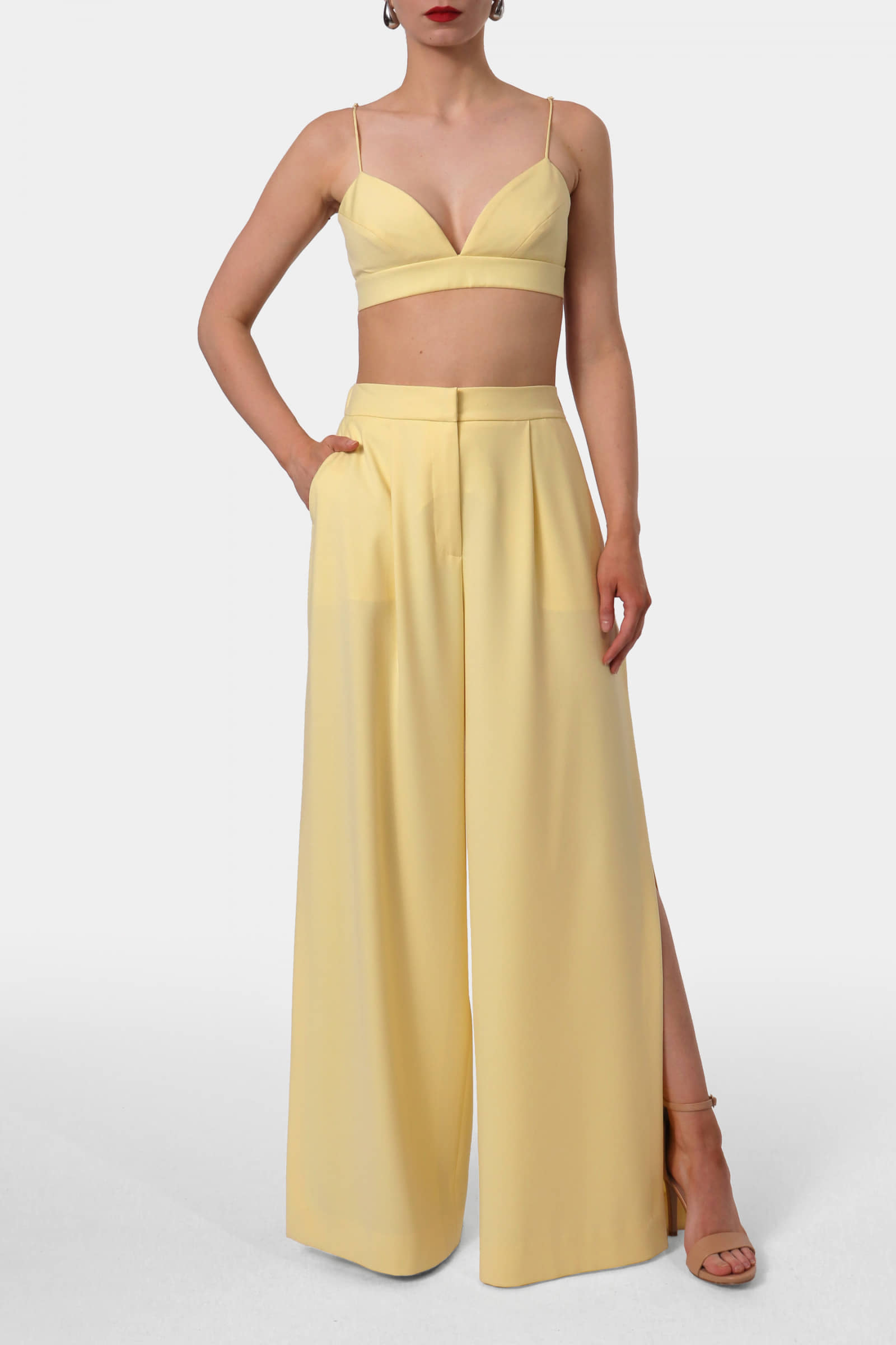 Pants Omena Butter Yellow made by HALEWSKI