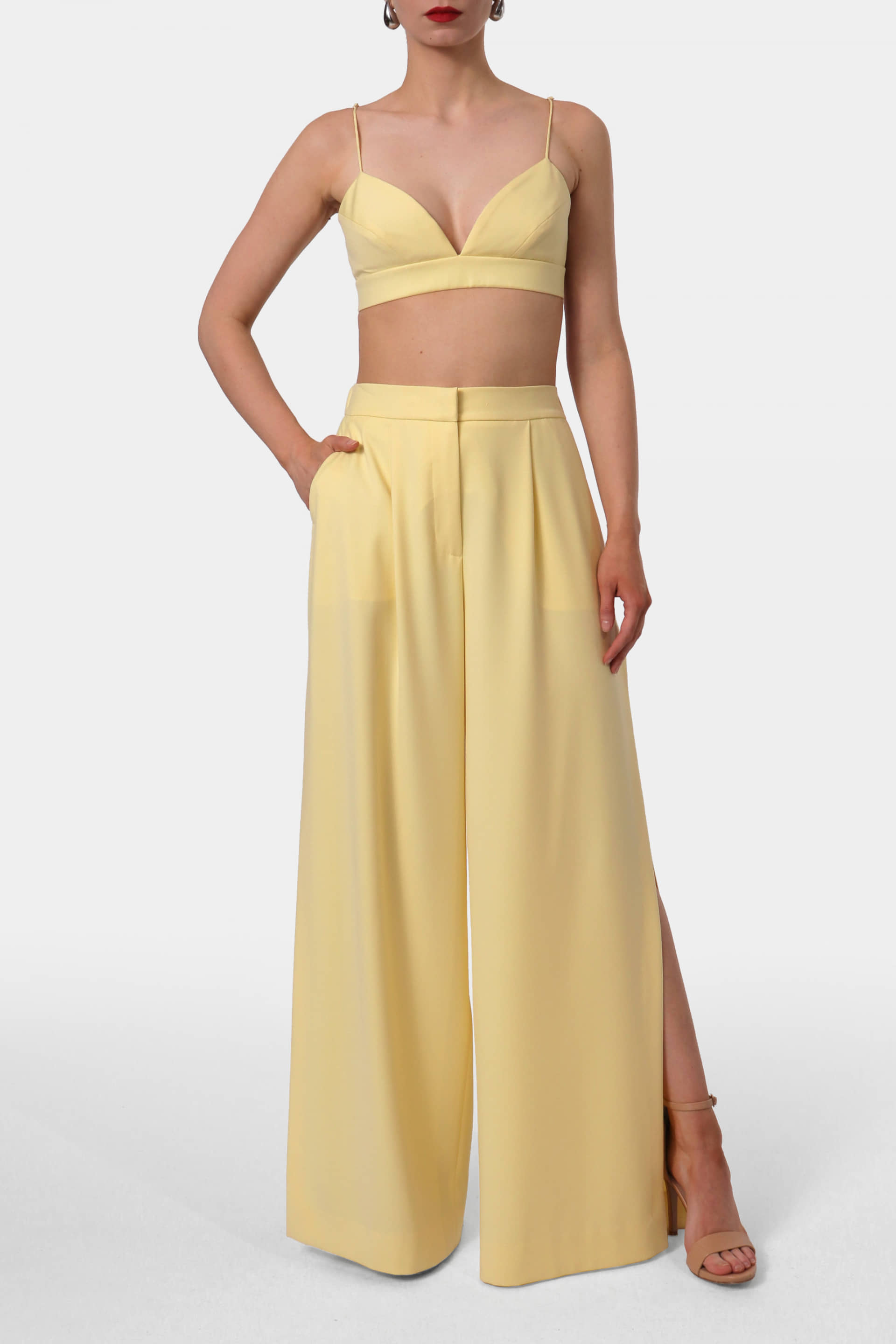 Pants Omena Butter Yellow made by HALEWSKI