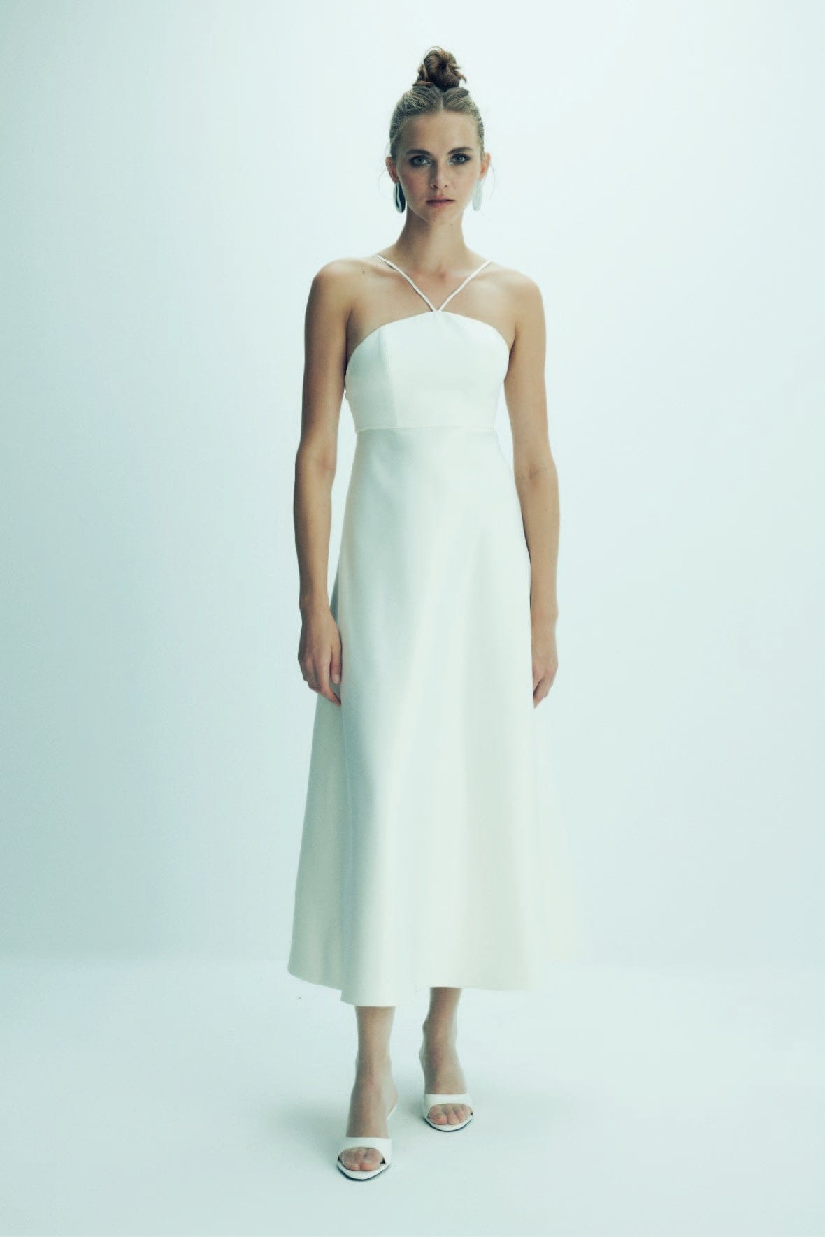 Riley Midi Dress in Vanilla Ice made by Nazli Ceren