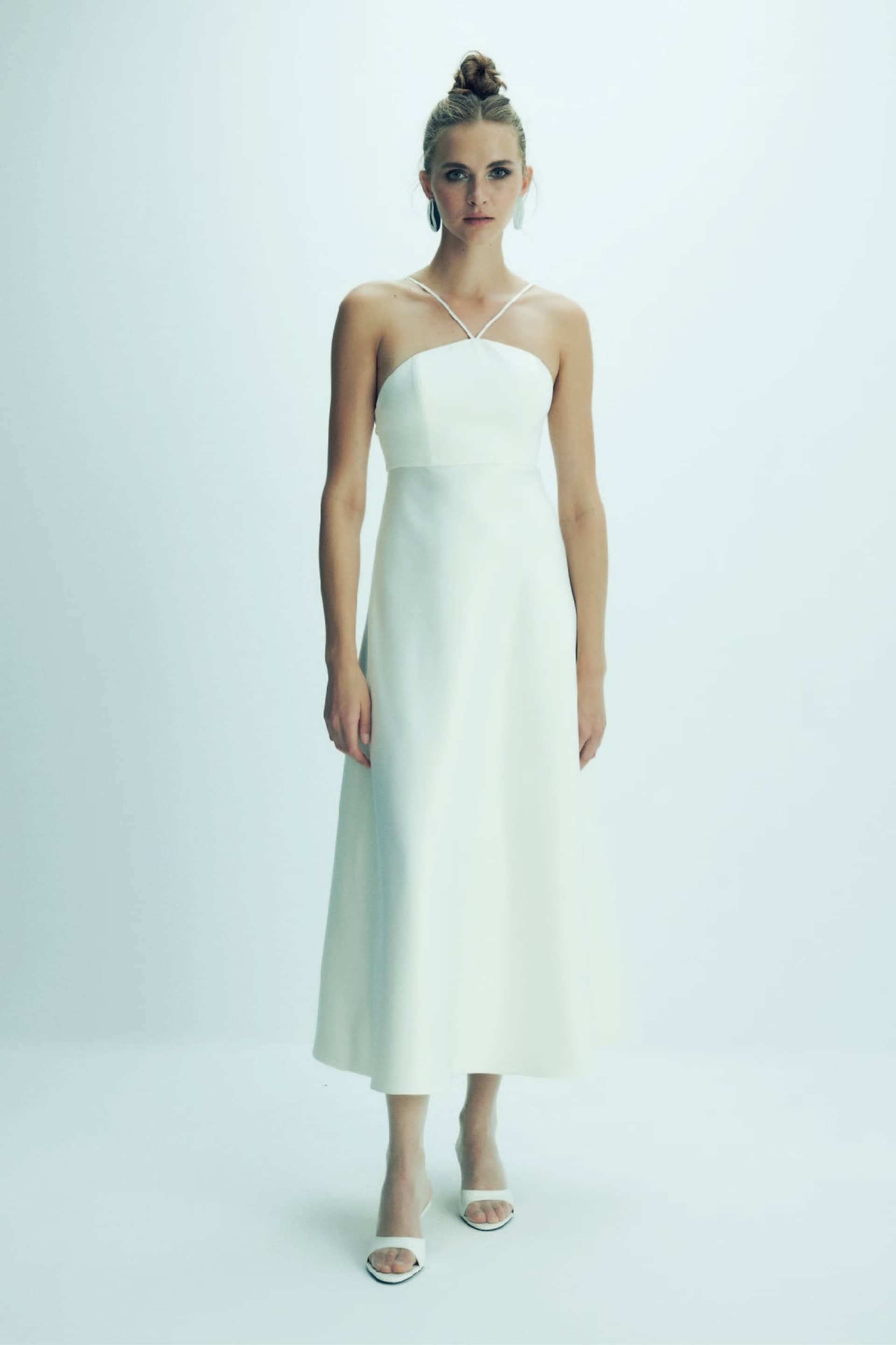 Riley Midi Dress in Vanilla Ice made by Nazli Ceren