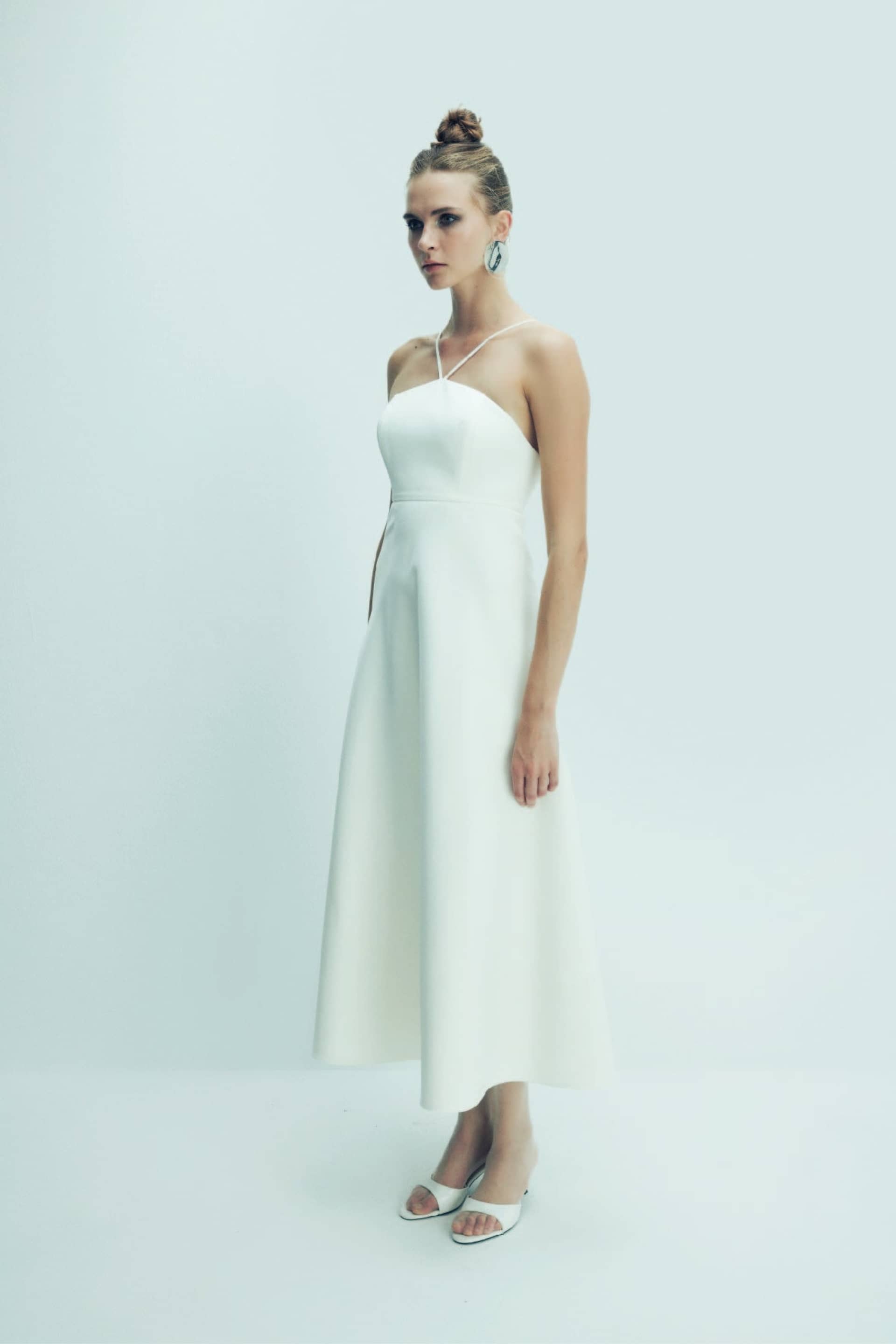 Riley Midi Dress in Vanilla Ice made by Nazli Ceren