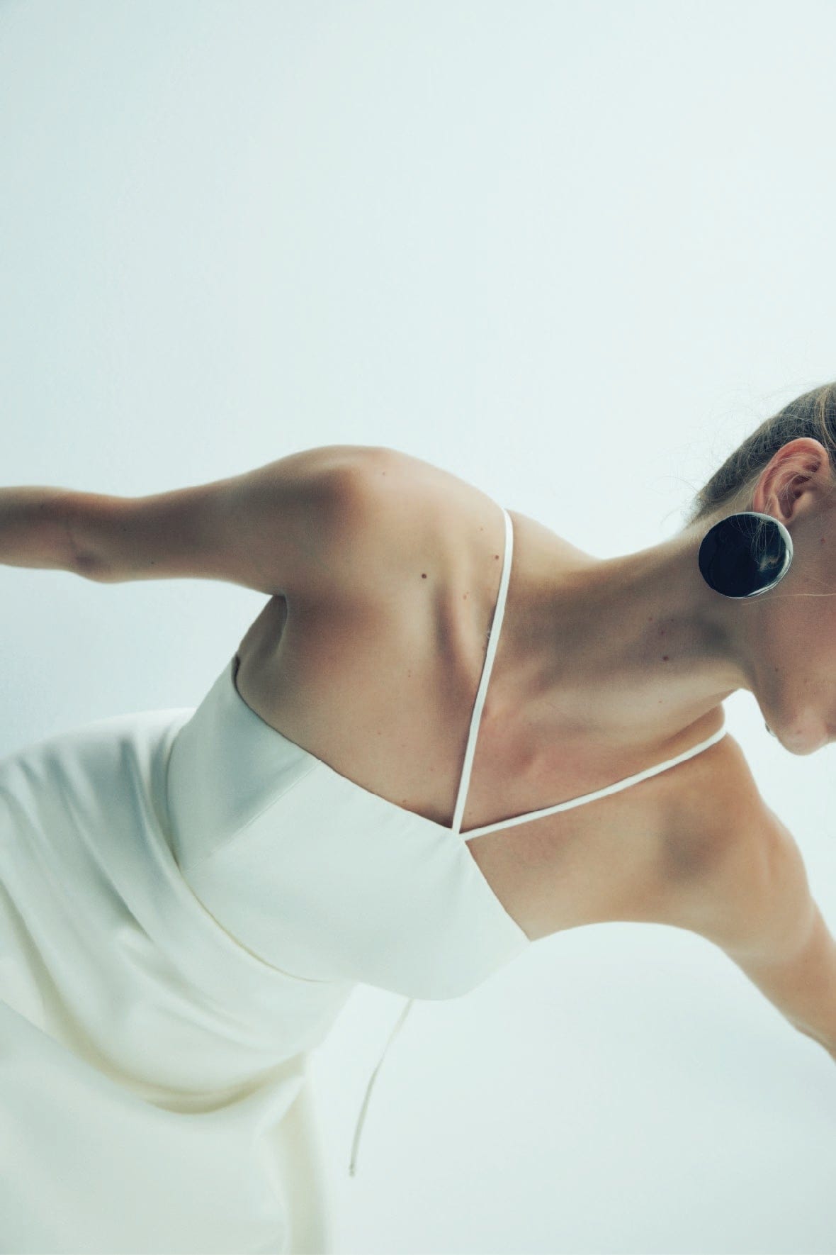 Riley Midi Dress in Vanilla Ice made by Nazli Ceren