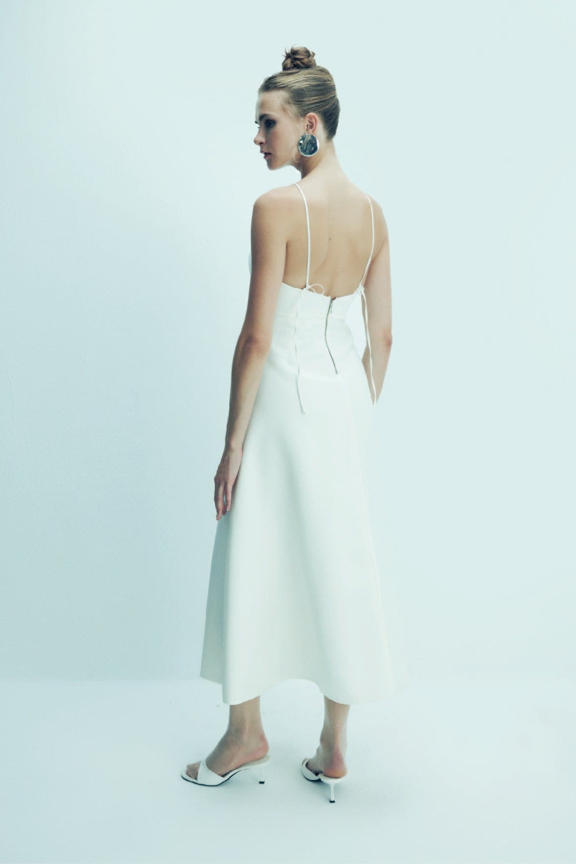 Riley Midi Dress in Vanilla Ice made by Nazli Ceren