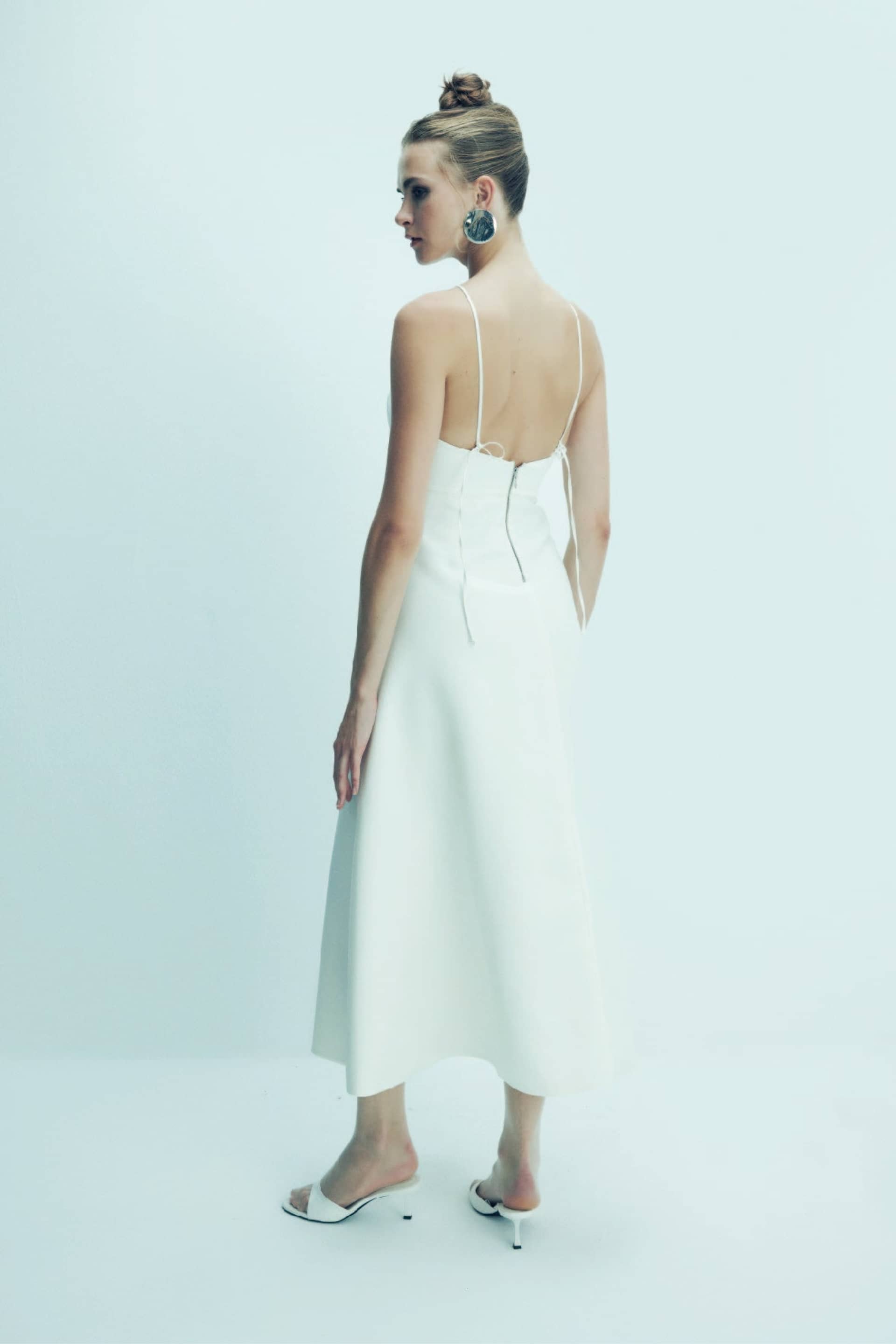 Riley Midi Dress in Vanilla Ice made by Nazli Ceren