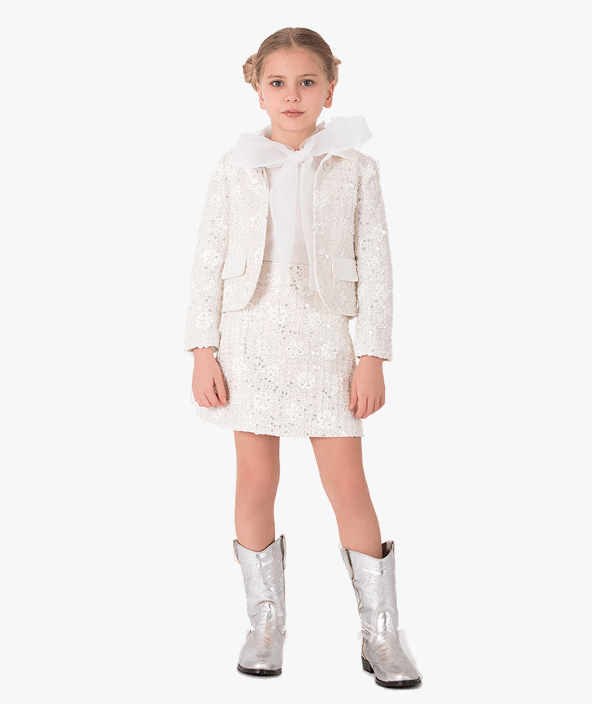 Sequin Bow Jacket made by Mama Luma