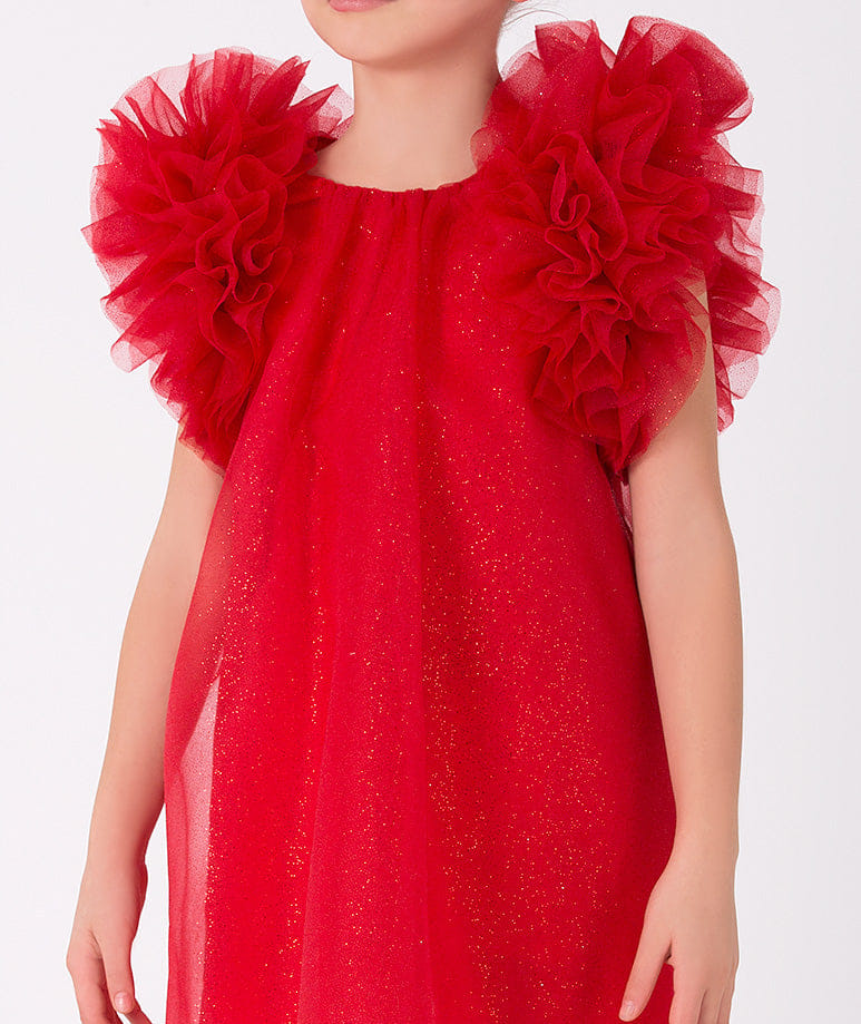 Shimmering Ruffles Dress made by Mama Luma