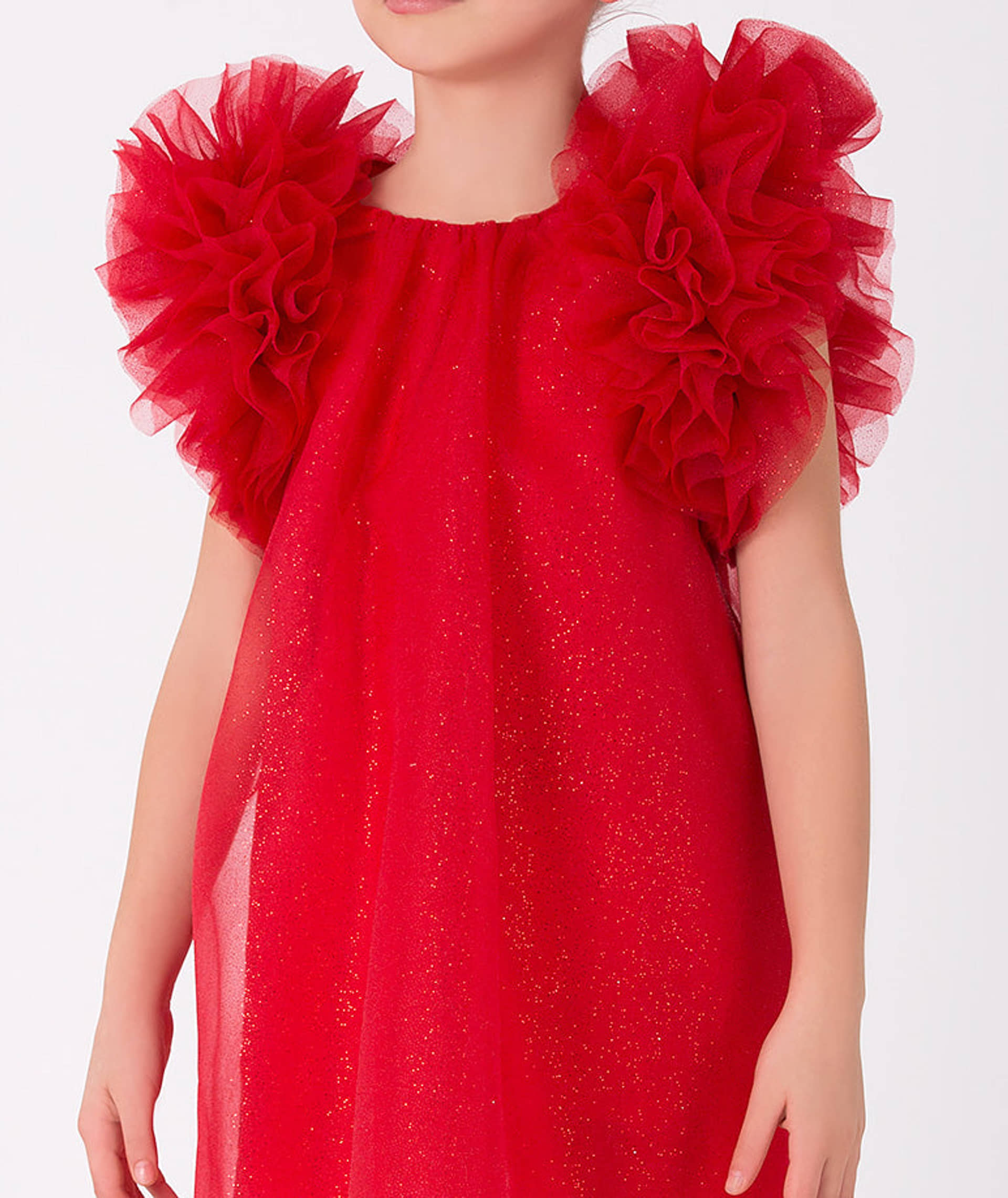 Shimmering Ruffles Dress made by Mama Luma