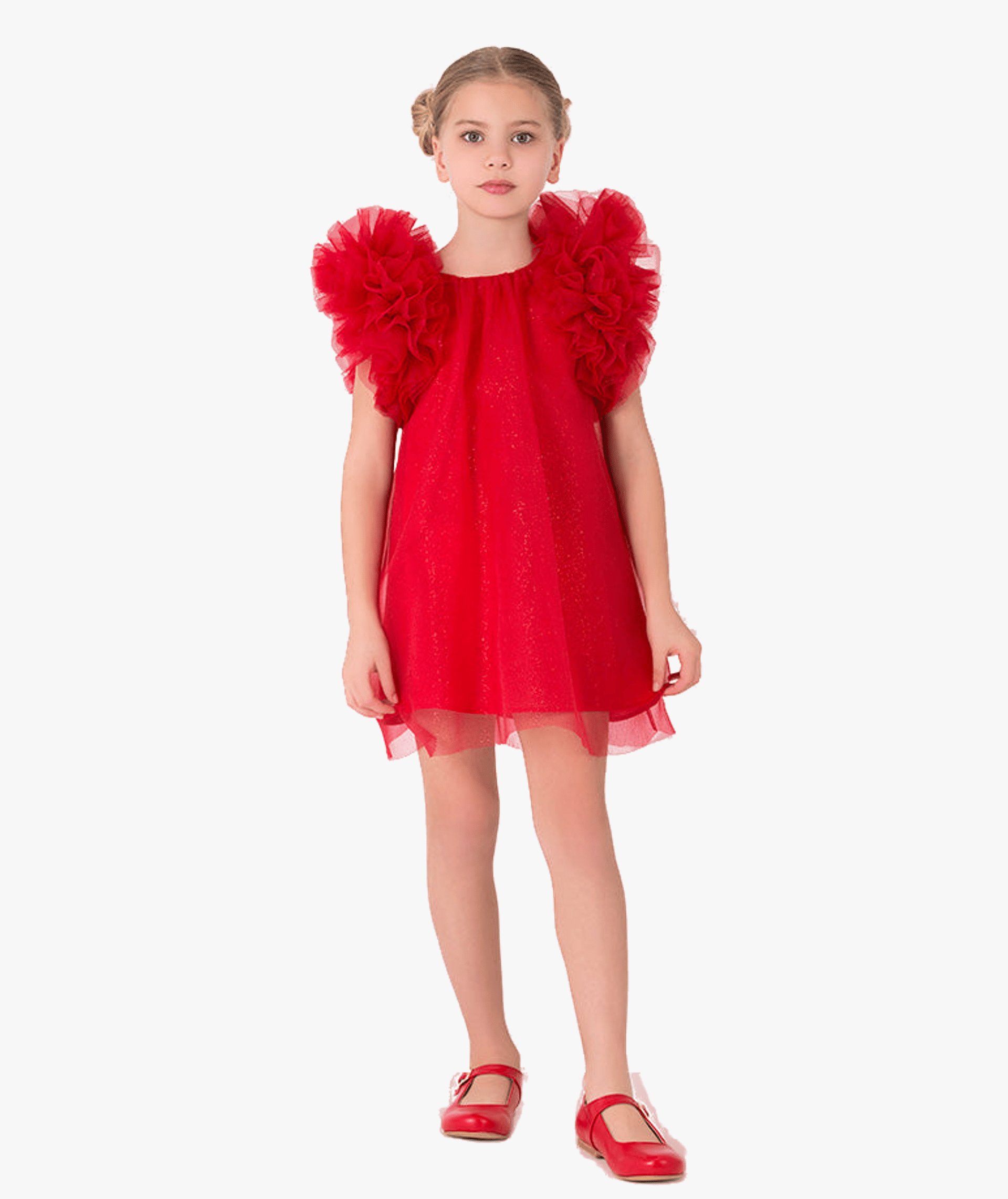 Shimmering Ruffles Dress made by Mama Luma