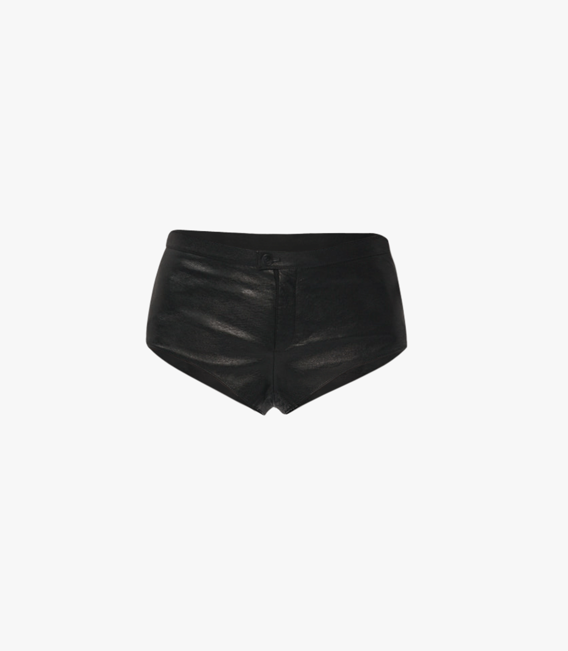 Leather Mini Shorts - Black made by Gemme Collective