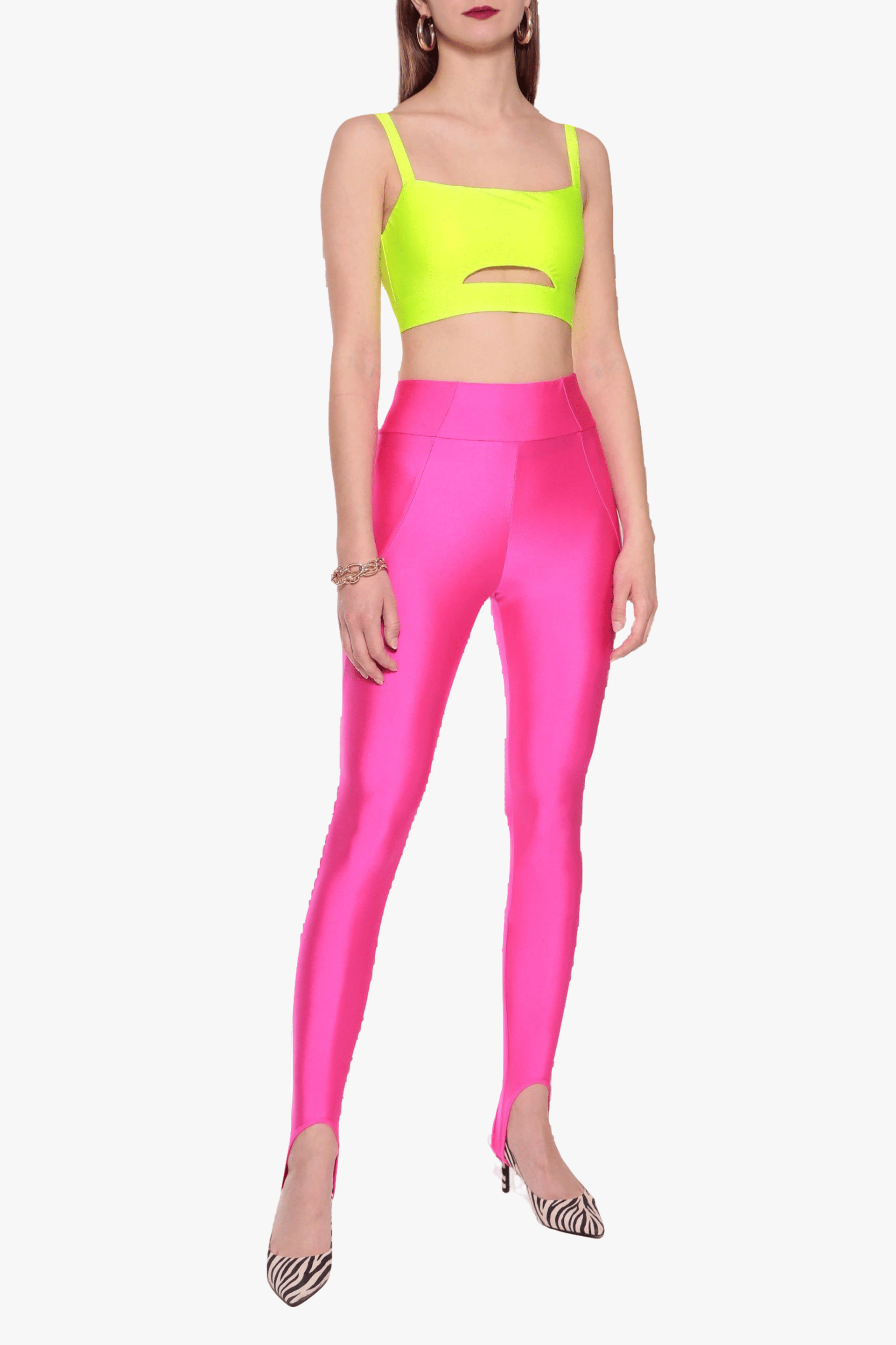 Pants Gia Plastic Pink made by HALEWSKI