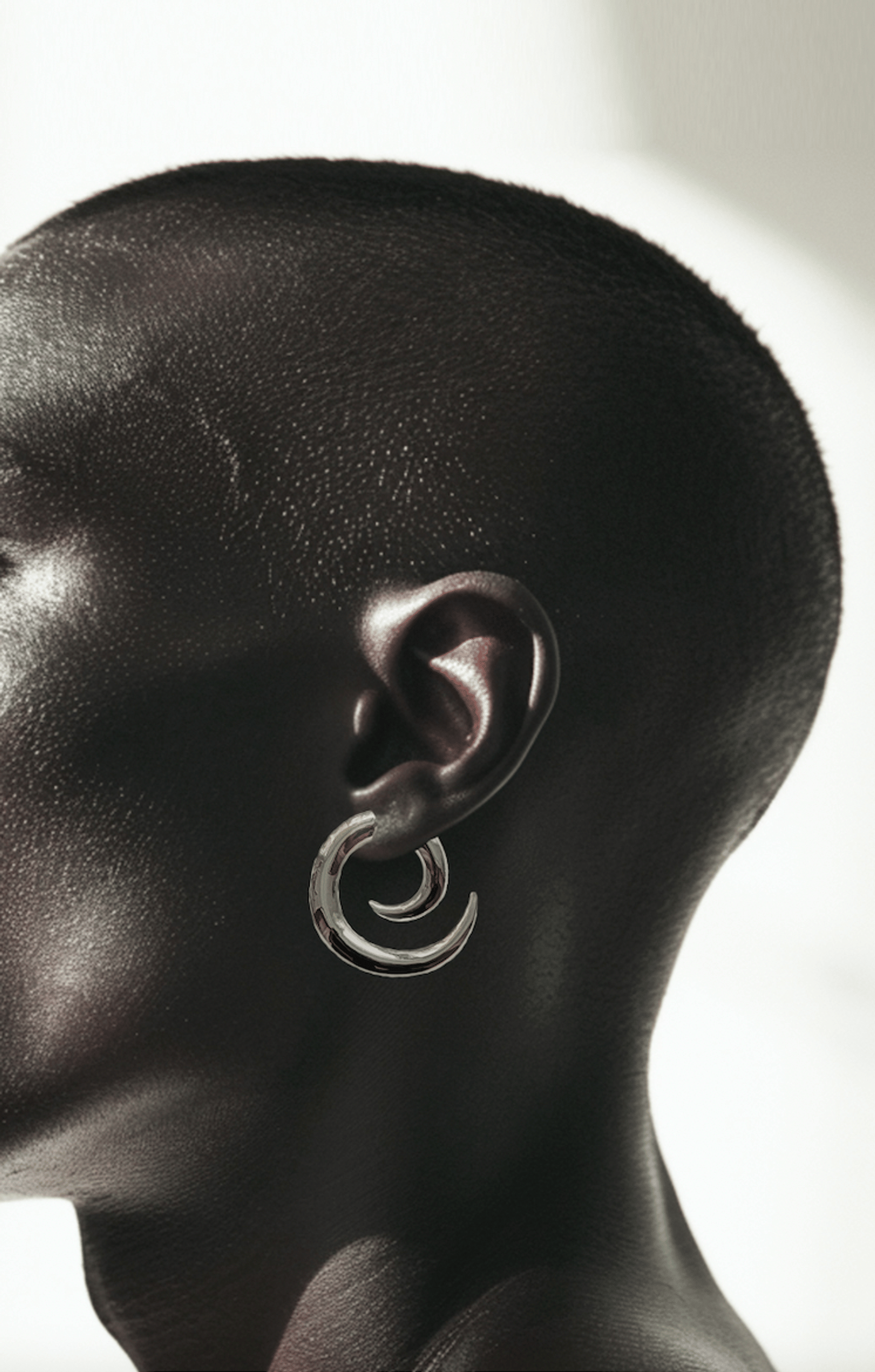 Eternity earrings - Silver - Pair made by POEM Objects