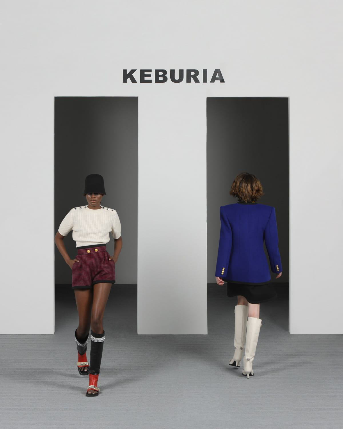 CABLE-KNIT WOOL-CASHMERE TOP in White made by KEBURIA