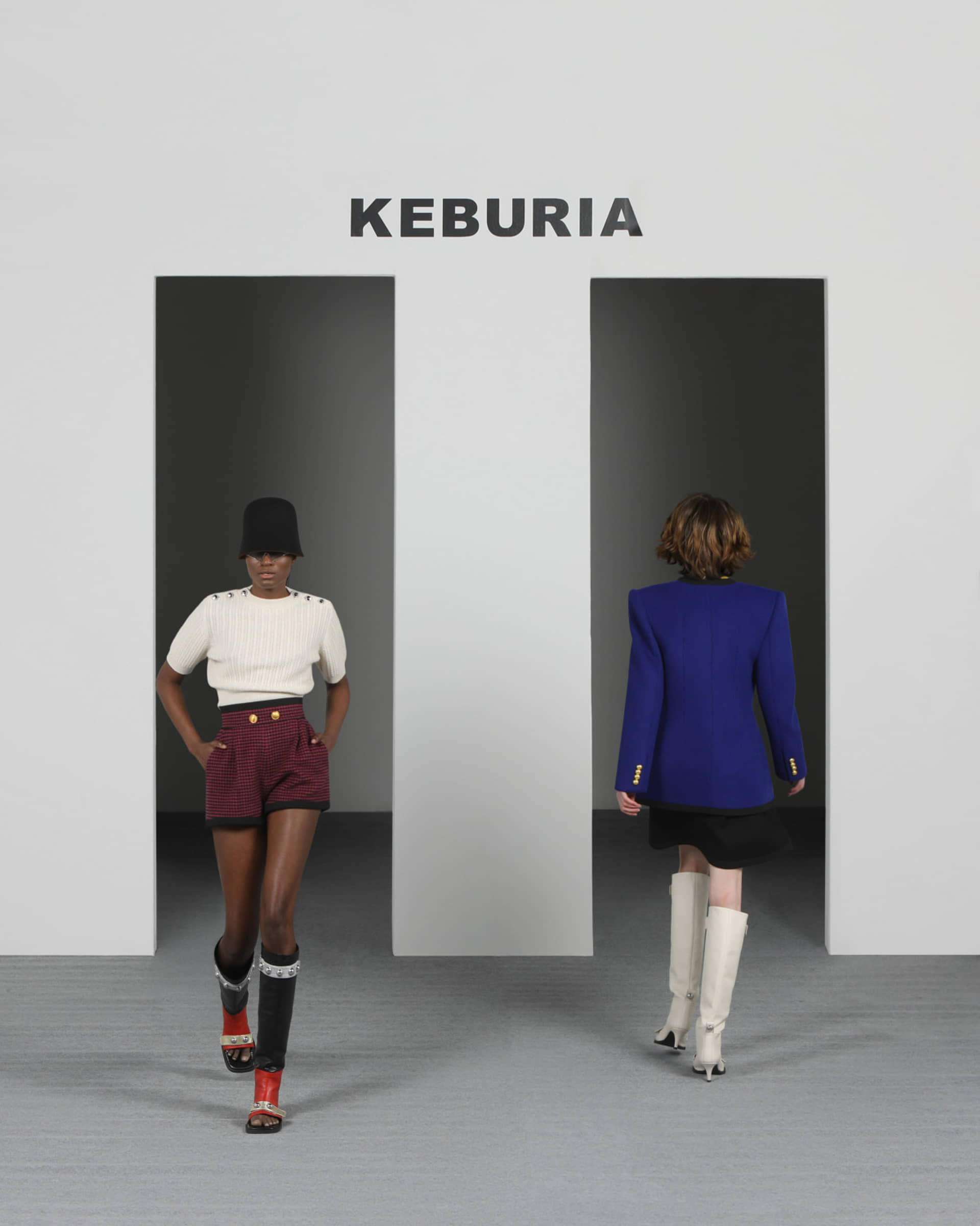 CABLE-KNIT WOOL-CASHMERE TOP in White made by KEBURIA