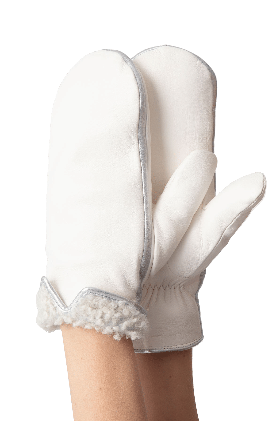 Statement Mittens White made by Handsome Stockholm