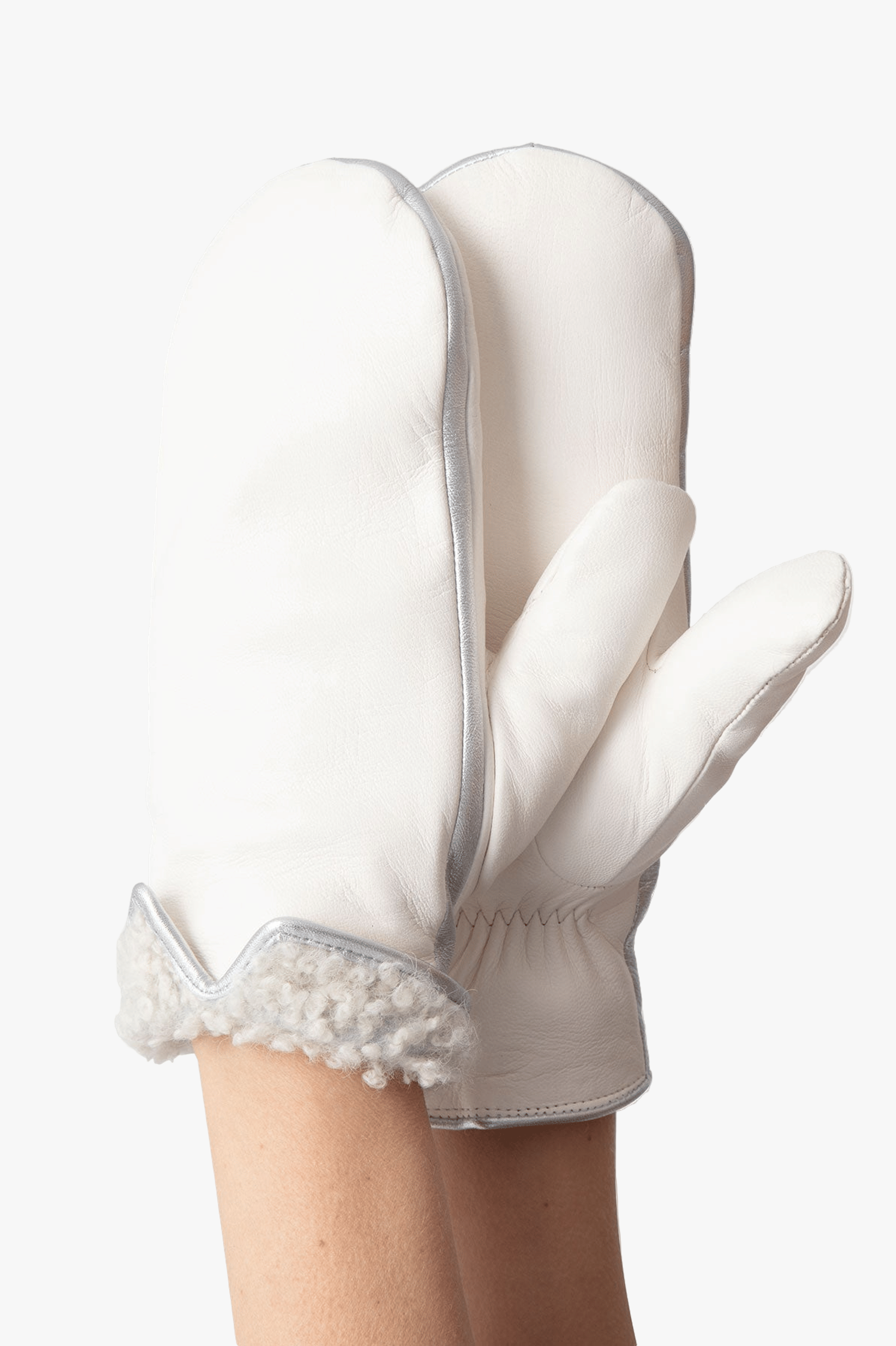 Statement Mittens White made by Handsome Stockholm