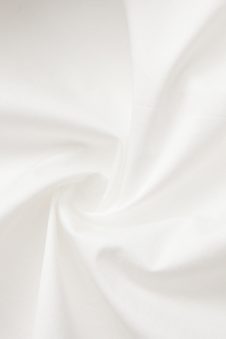 Claudine High-Waist A-Line White Midi Skirt made by Nana Jacqueline